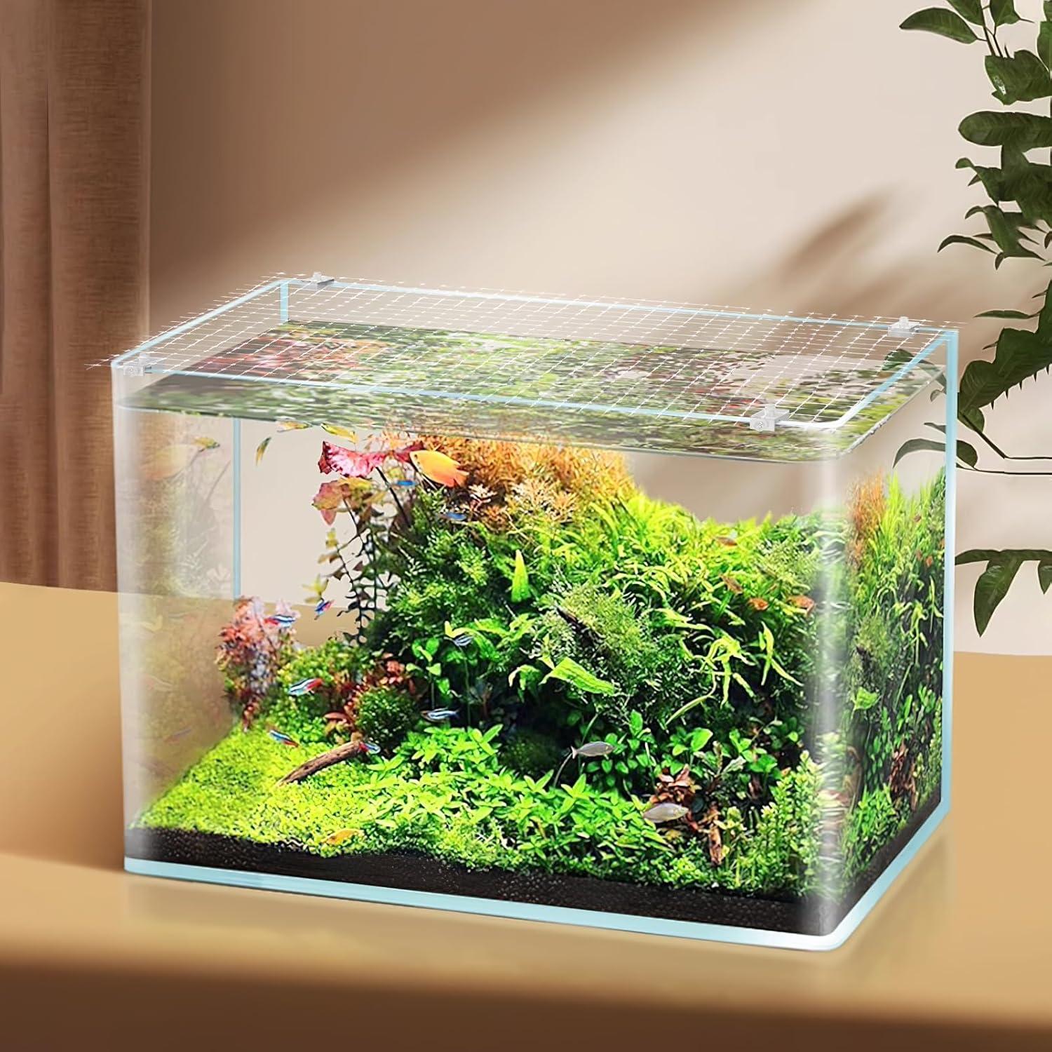 Red Antisalto para Acuario VILLCASE 70x53 cm Transparente