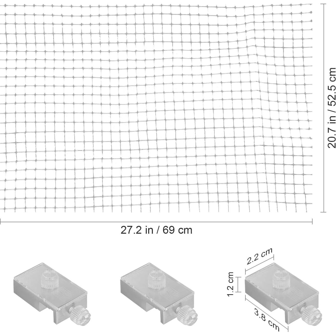 Red Antisalto para Acuario VILLCASE 70x53 cm Transparente