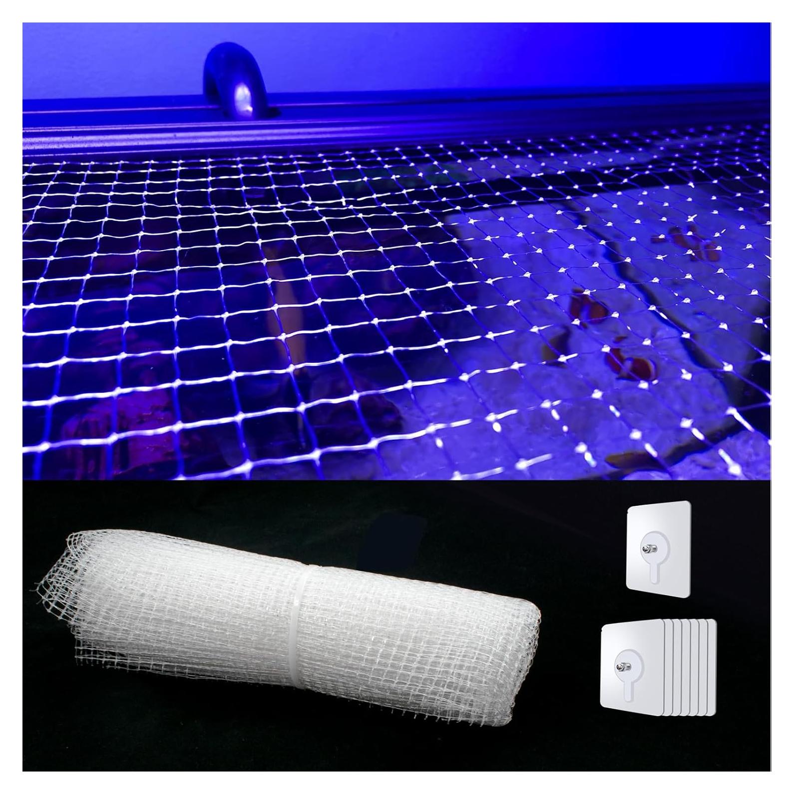 Malla Transparente JoyHuaTrade 1x2m para Acuario con Tornillos