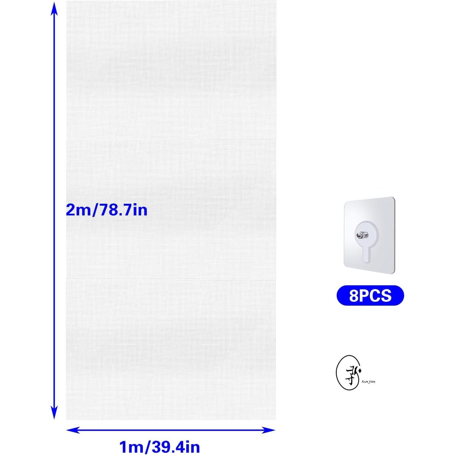 Malla Transparente JoyHuaTrade 1x2m para Acuario con Tornillos