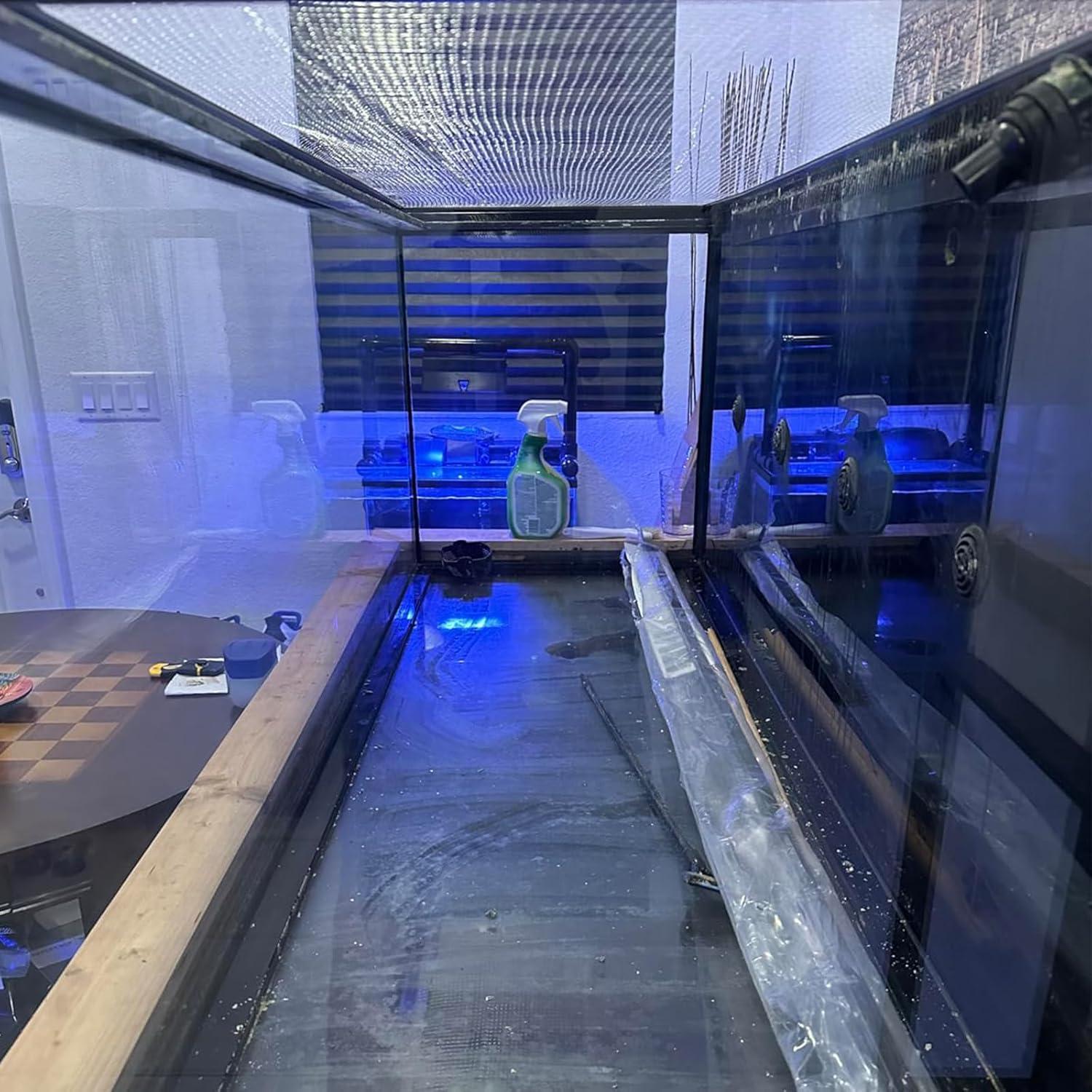 Malla Transparente JoyHuaTrade 1x2m para Acuario con Tornillos