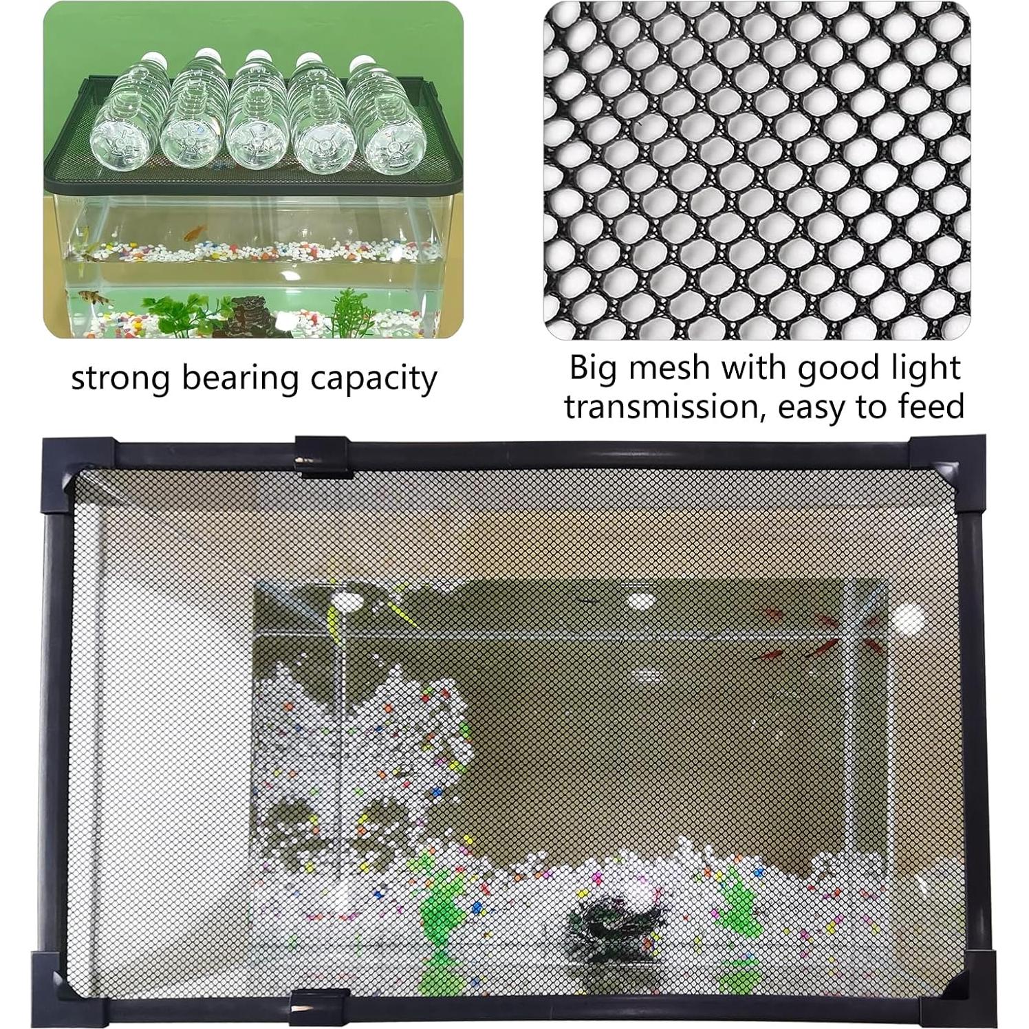 Cubierta de red magnética para acuario RODENET 99x48 cm Gris