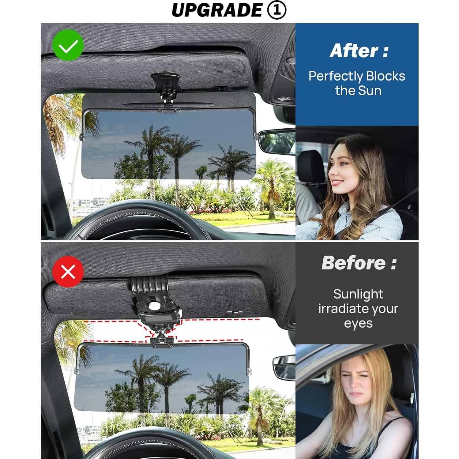 Extensor de Visera Solar JOYTUTUS UV400 Universal 32x12.7cm