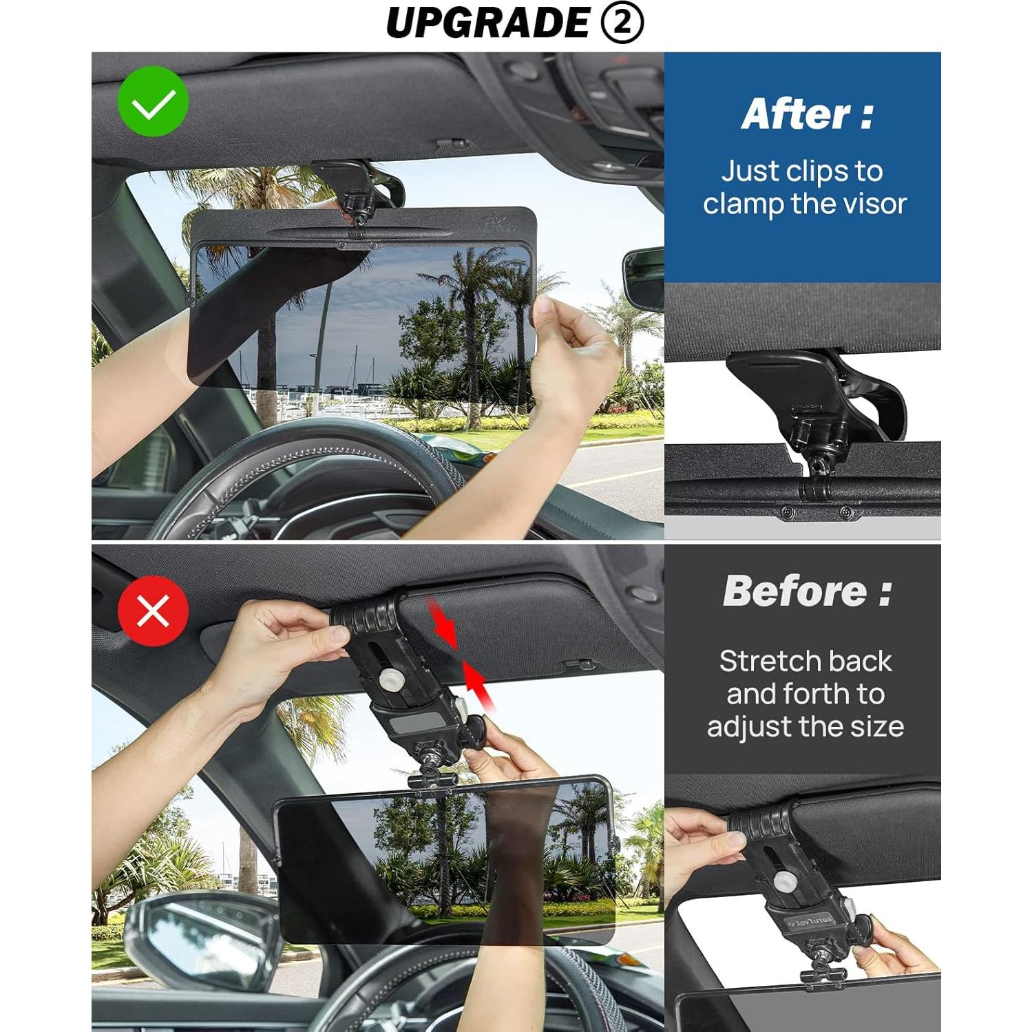 Extensor de Visera Solar JOYTUTUS UV400 Universal 32x12.7cm