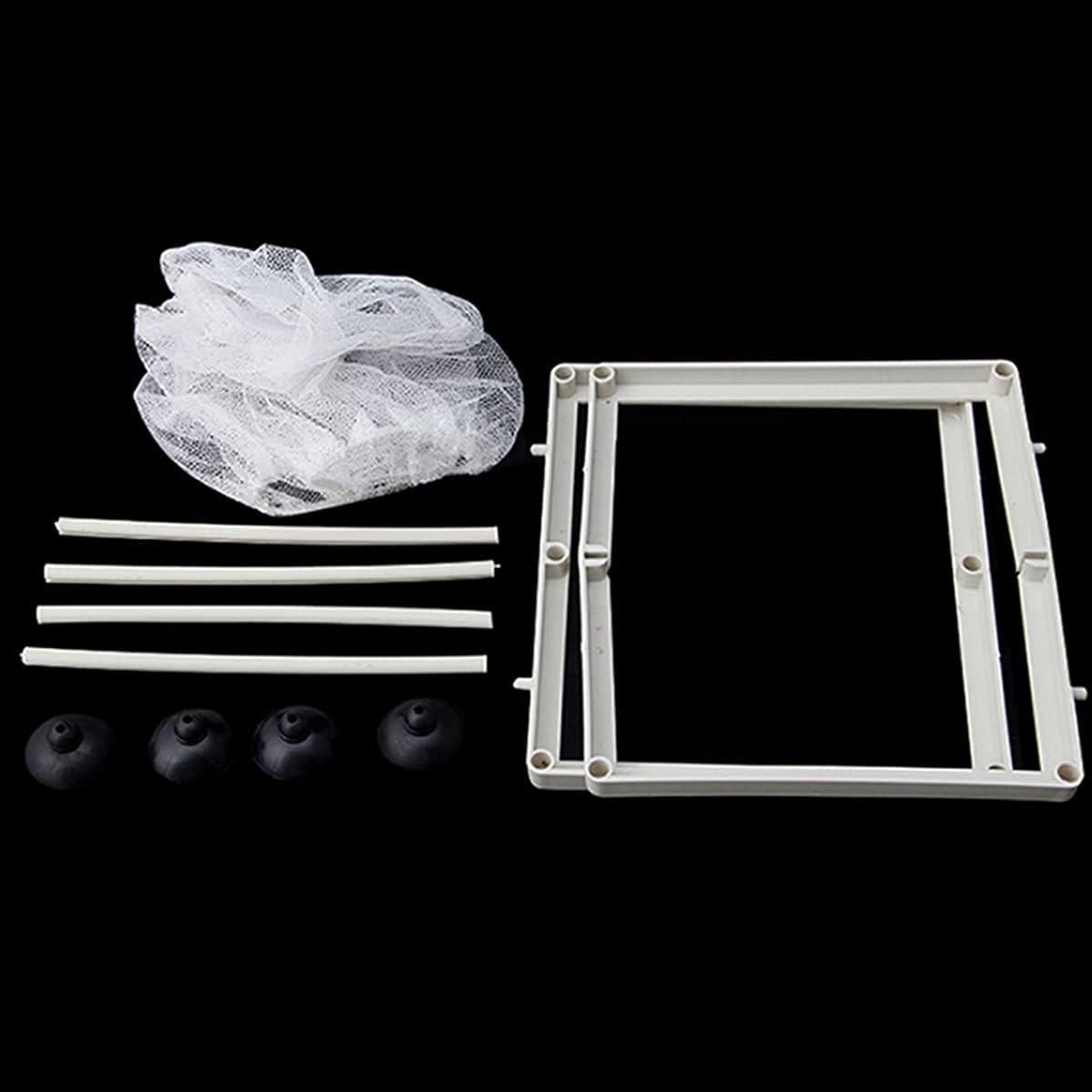 Red de cría de peces XIAOLONGLEE 26x15 cm con ventosas