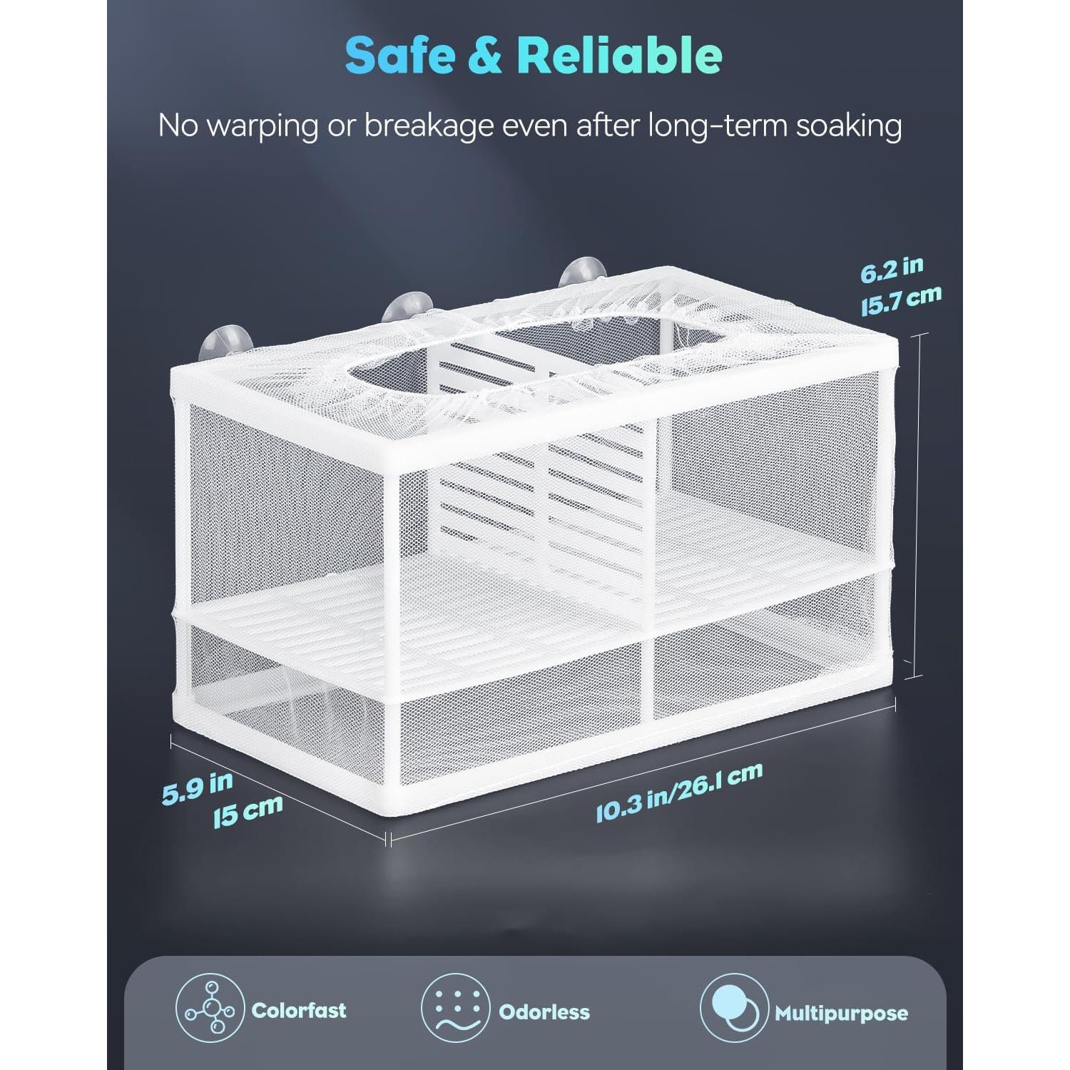 Caja de cría para peces Pawfly grande con malla de nylon