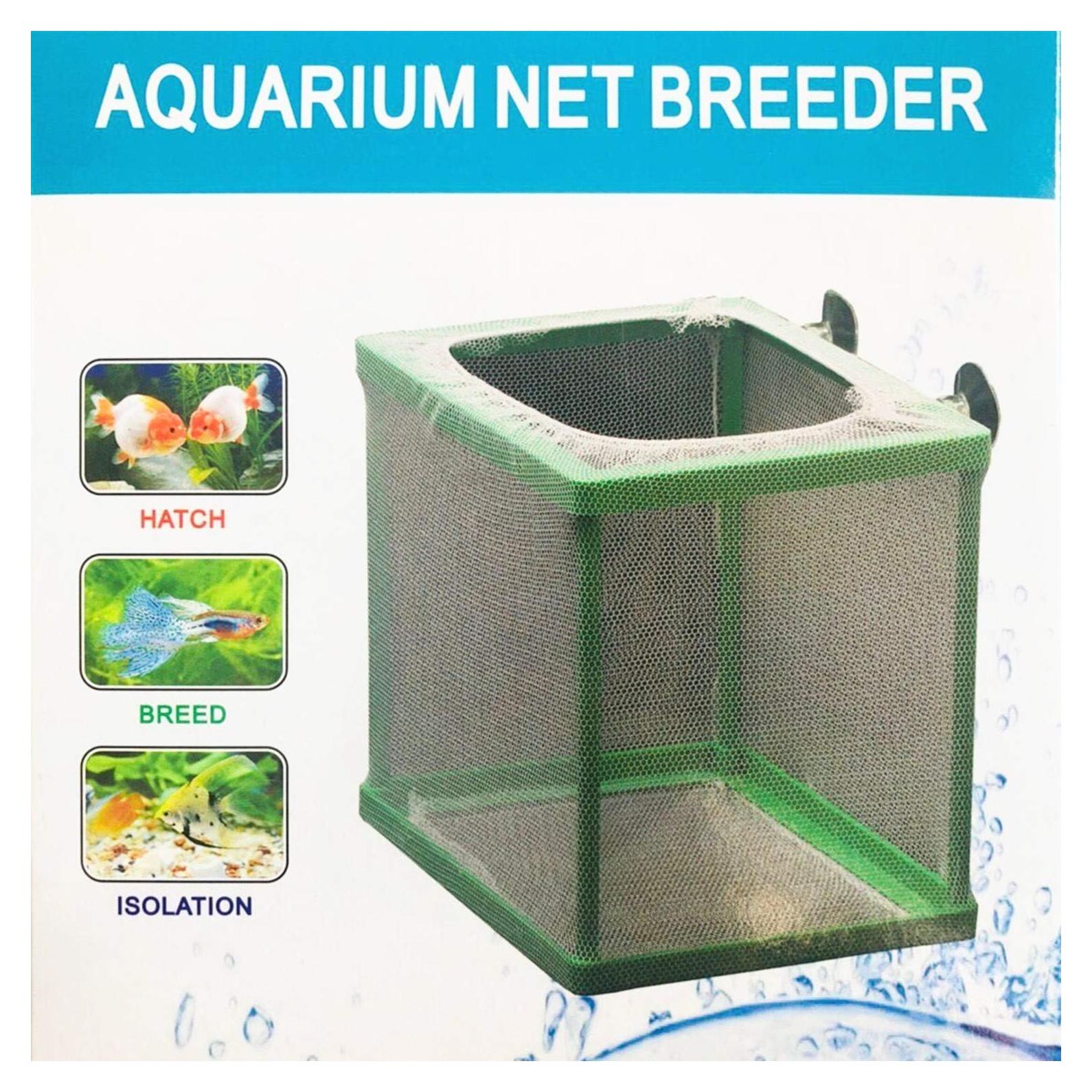 Caja de Cría de Peces COMOK Acuario Malla Verde 16x14.2x15cm