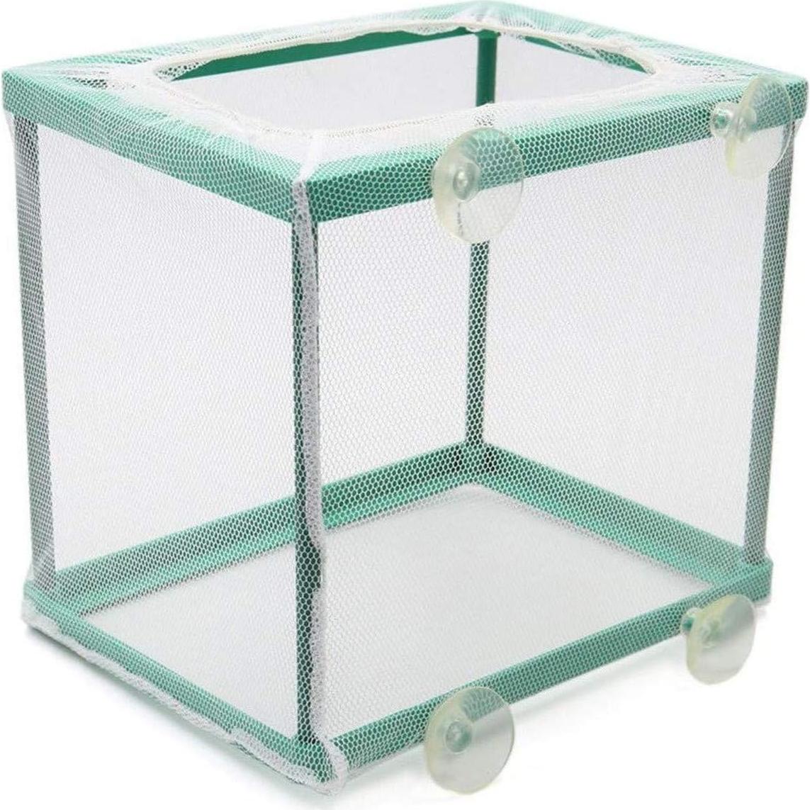Caja de Cría de Peces COMOK Acuario Malla Verde 16x14.2x15cm