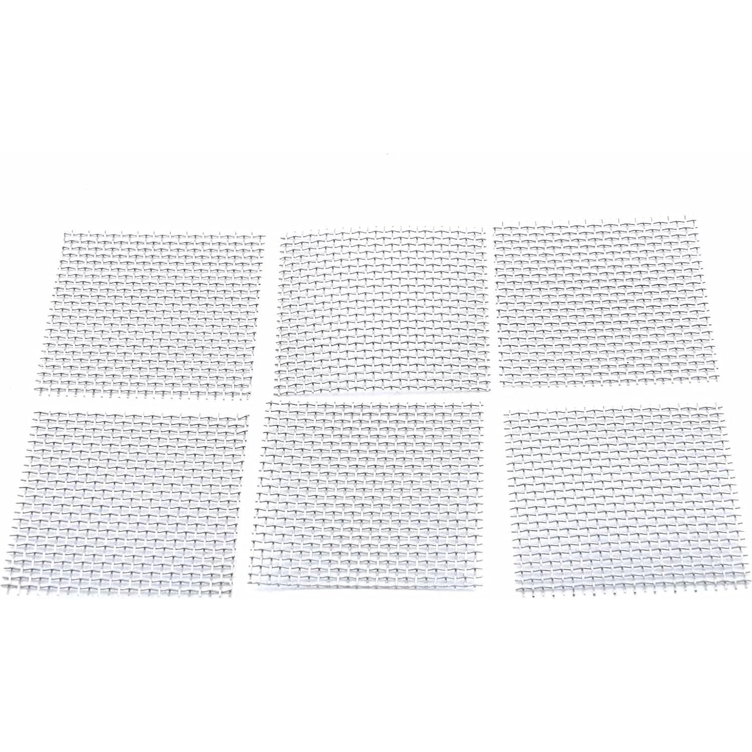 20 Almohadillas de Malla de Acero Inoxidable Woogim 50x50mm