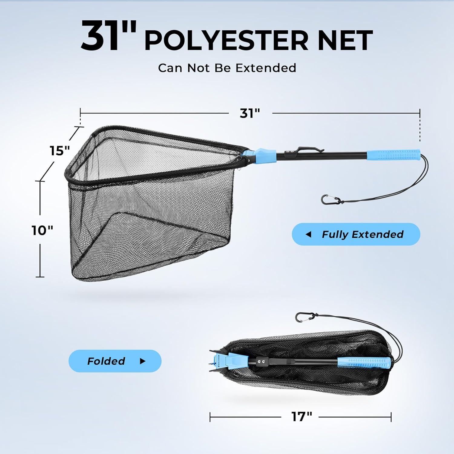 Red de Pesca Plegable Calamus 78.74 cm Ligera y Resistente