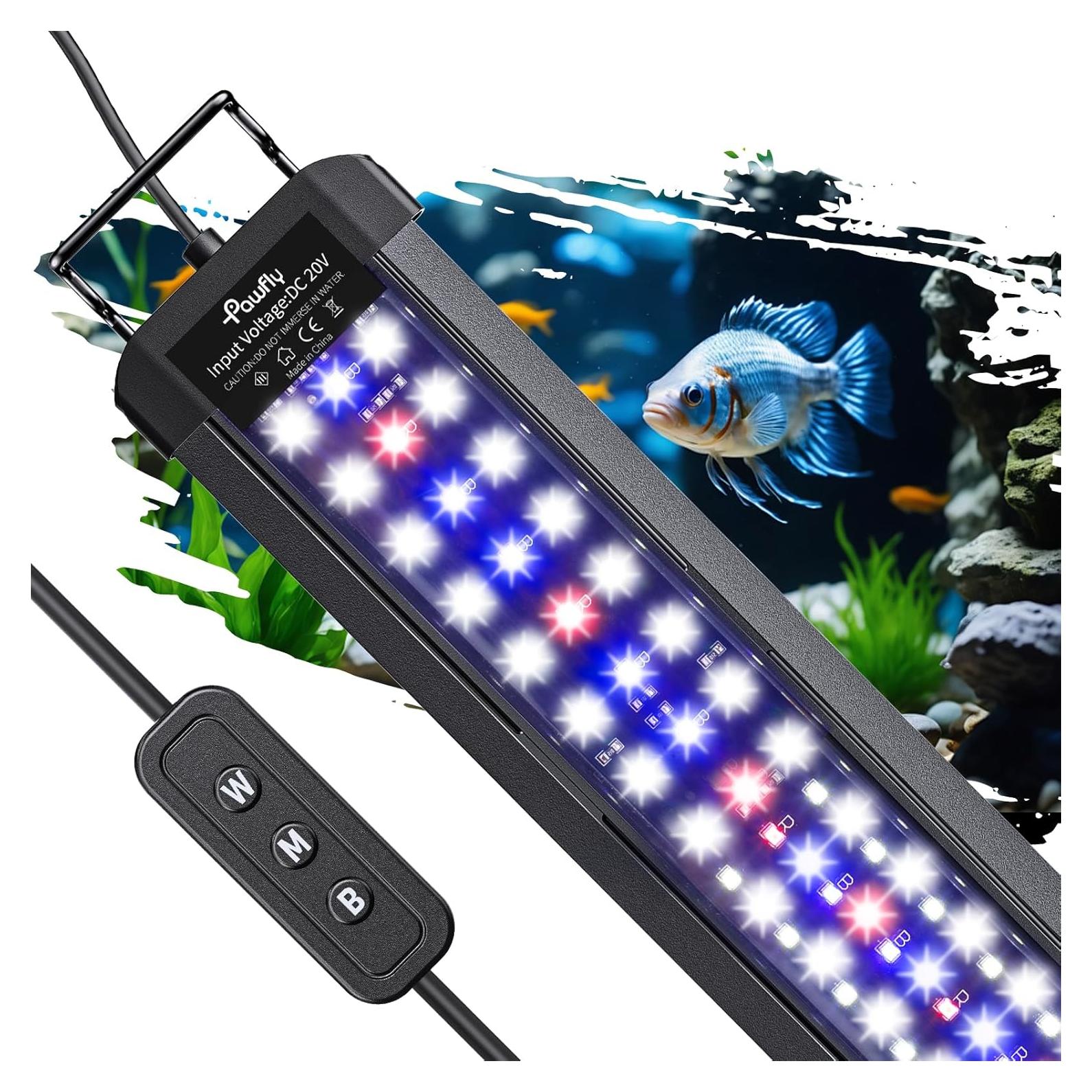 Luz LED para Acuarios Pawfly 30-46 cm Espectro Completo