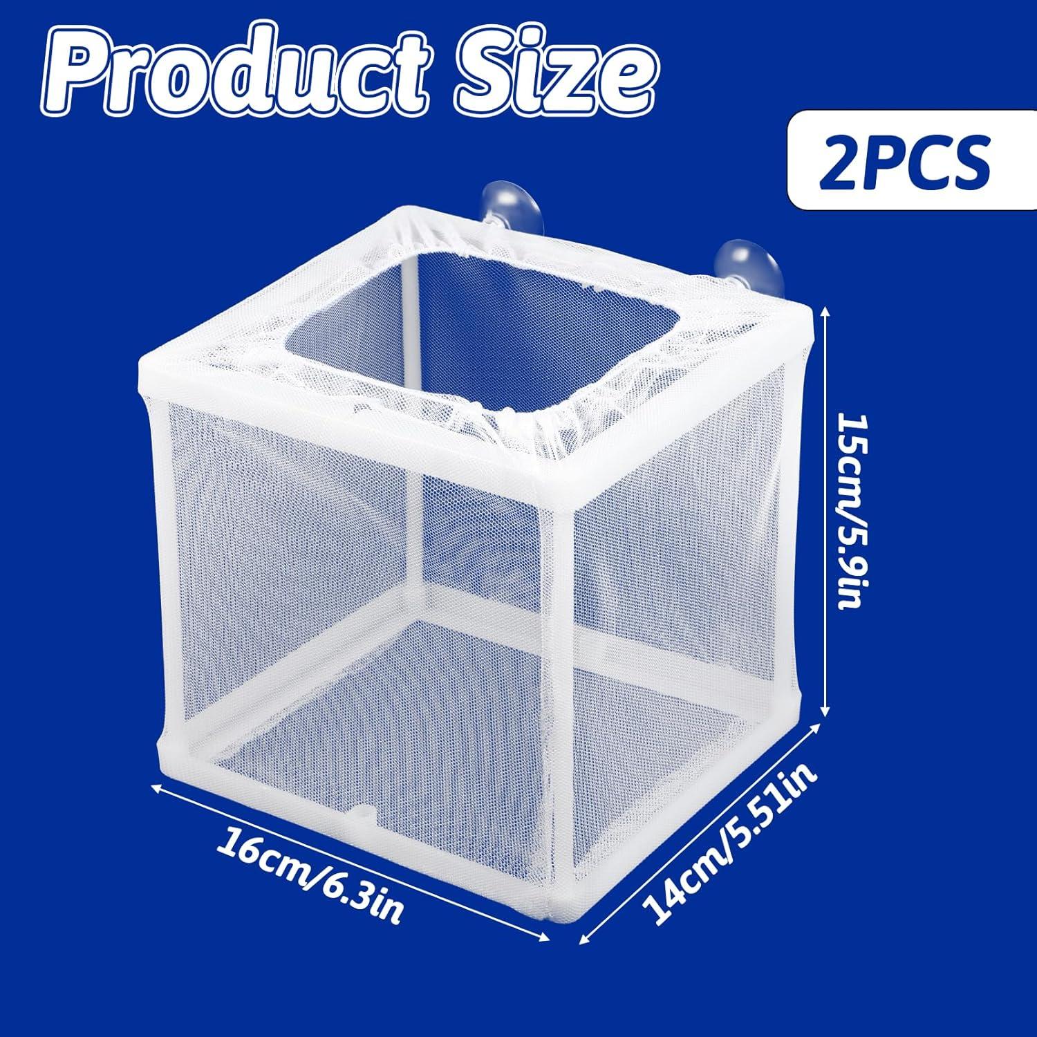 Caja Criadora de Peces FdcLixuvol 2 Piezas Malla Nylon 16x14x15cm