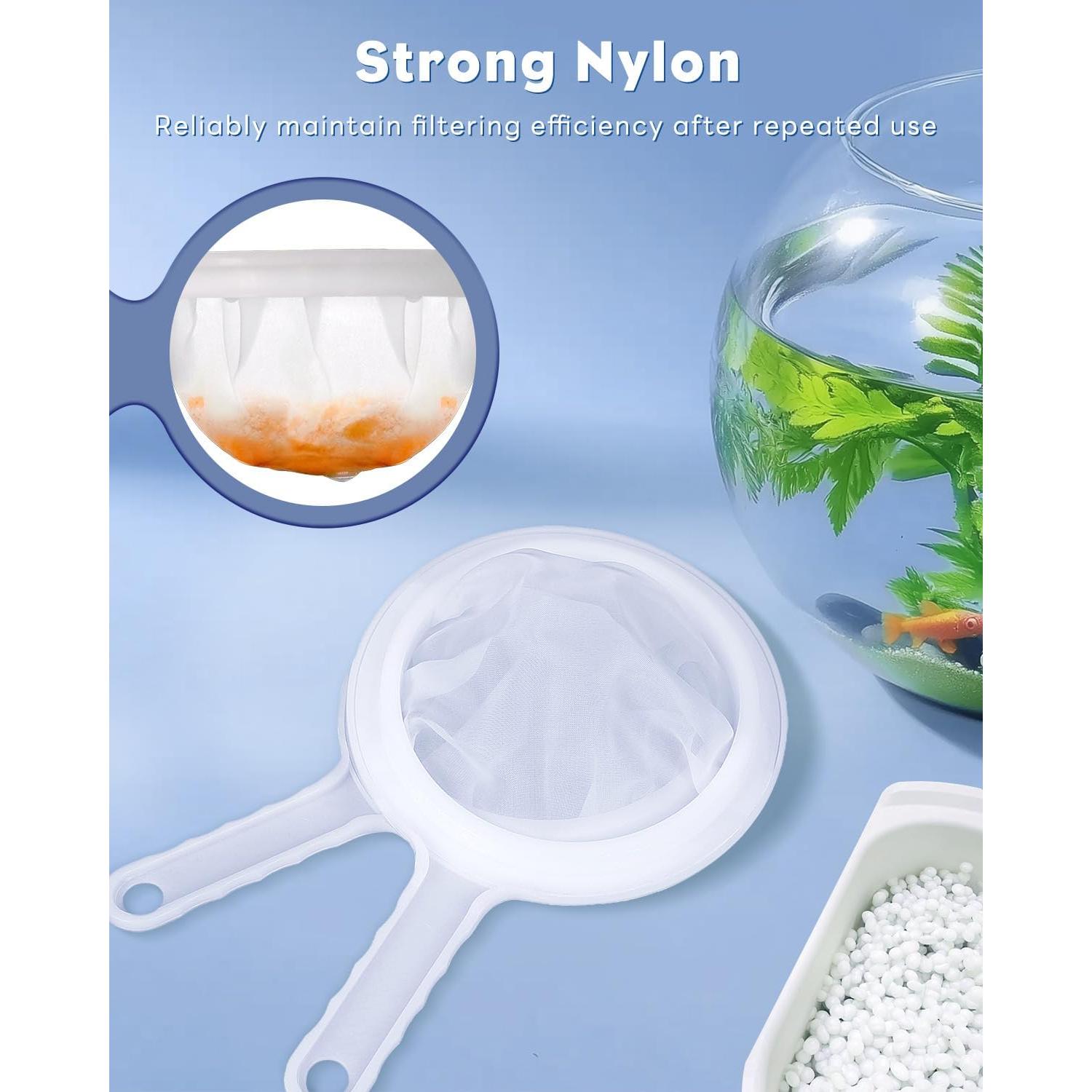 Red de Pesca Pawfly Plegable con Malla de Nailon para Alevines