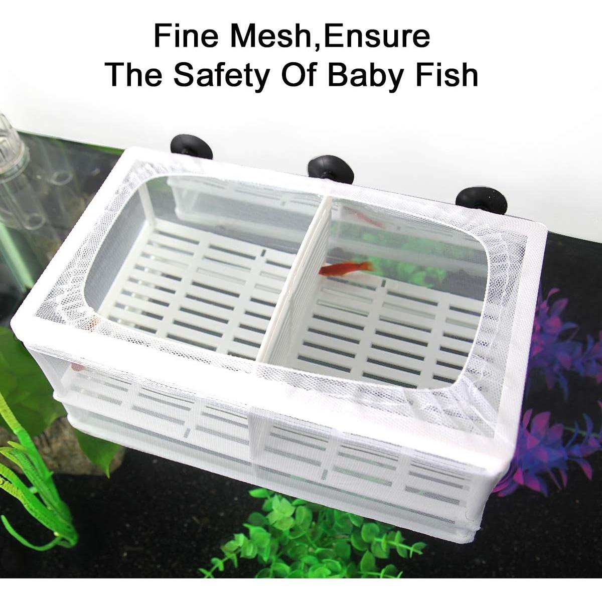 Caja de cría de peces Senzeal Grande con red de aislamiento