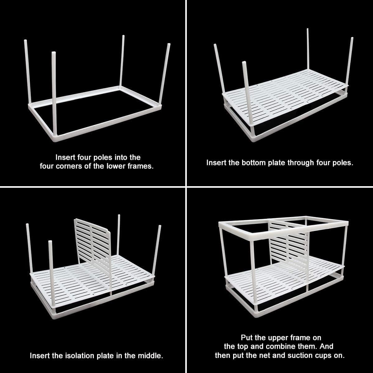 Caja de cría de peces Senzeal Grande con red de aislamiento