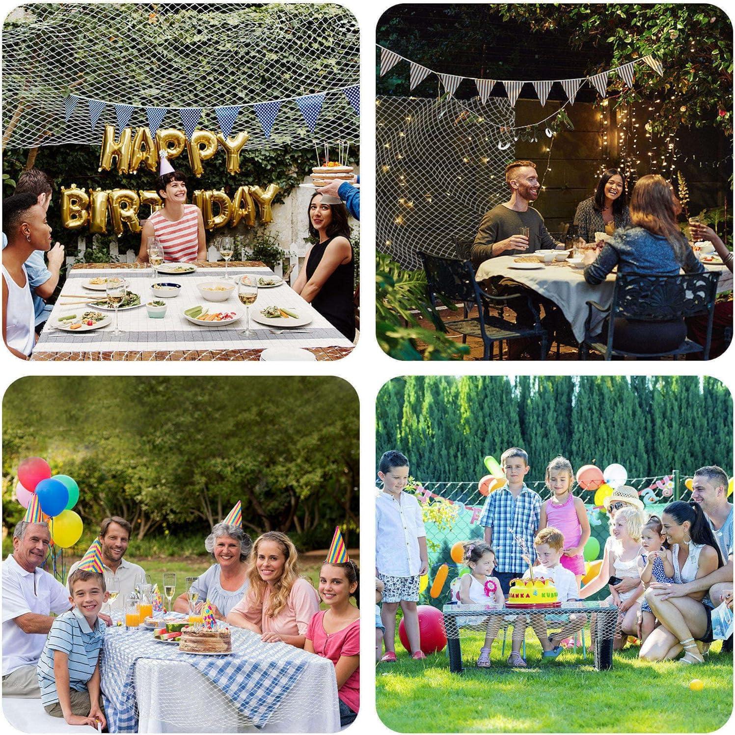 Red de Pescado Blanca SHOUWAN 1.98x2.29m Decoración Náutica