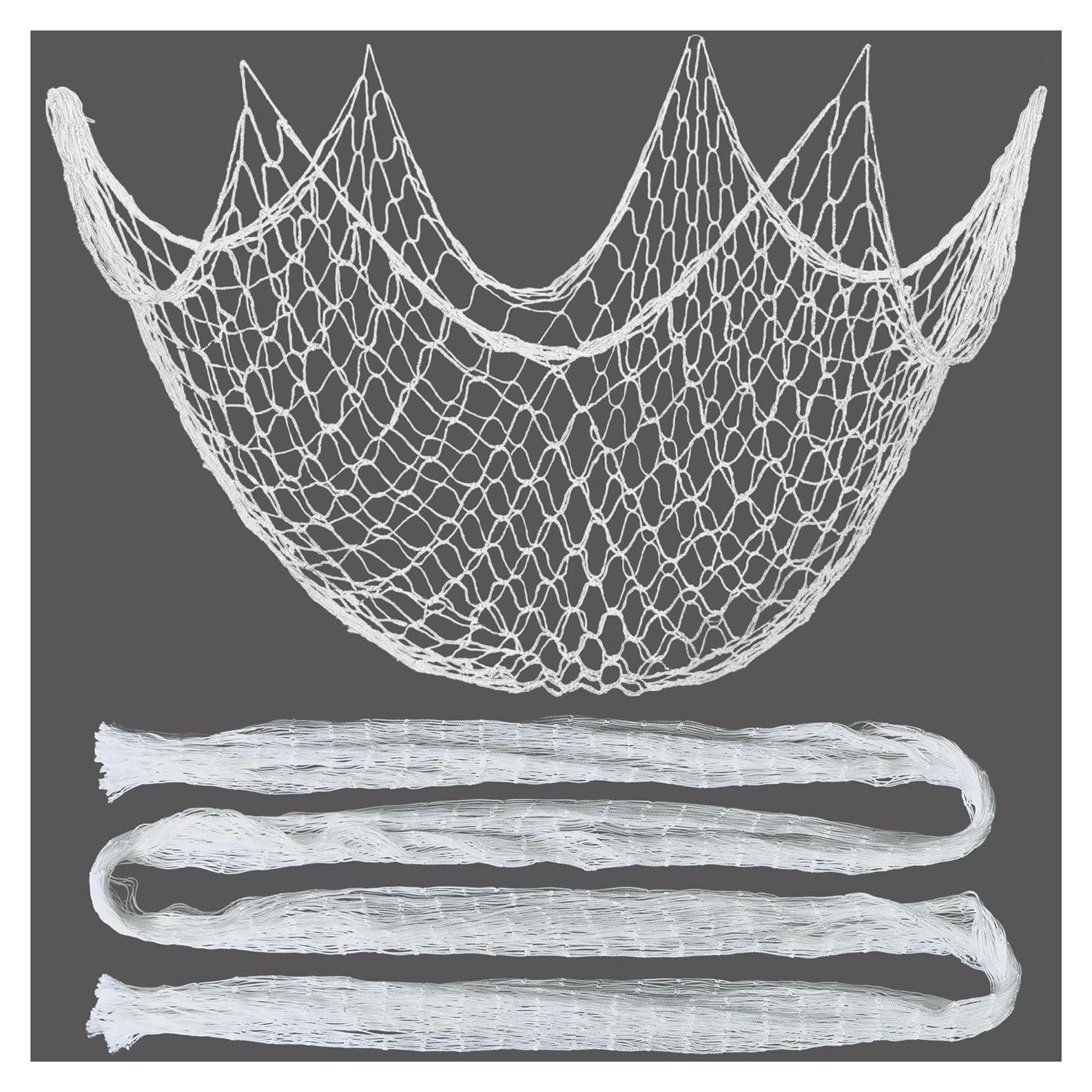 Red de Pescado Blanca SHOUWAN 1.49x1.70m Decoración Náutica