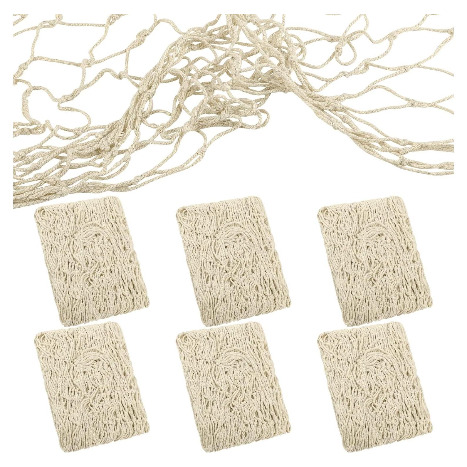 Red de Pesca Decorativa Aodaer 6 Piezas 1x2m Algodón