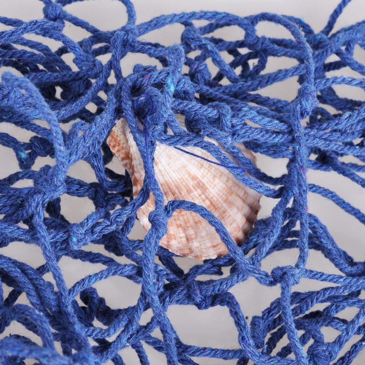 Red decorativa náutica Rosoz 200x150cm azul para fiestas