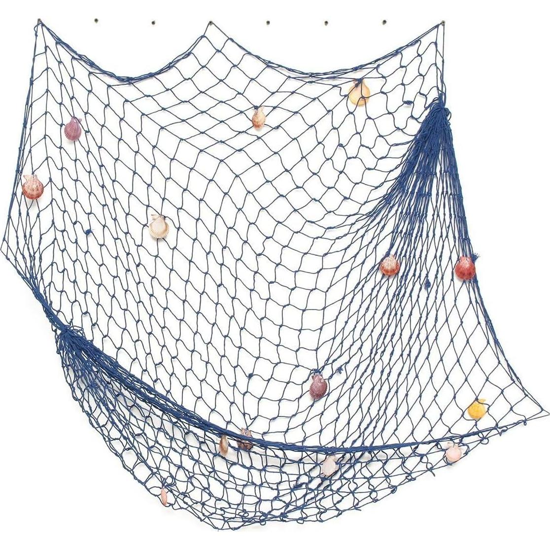 Red decorativa náutica Rosoz 200x150cm azul para fiestas