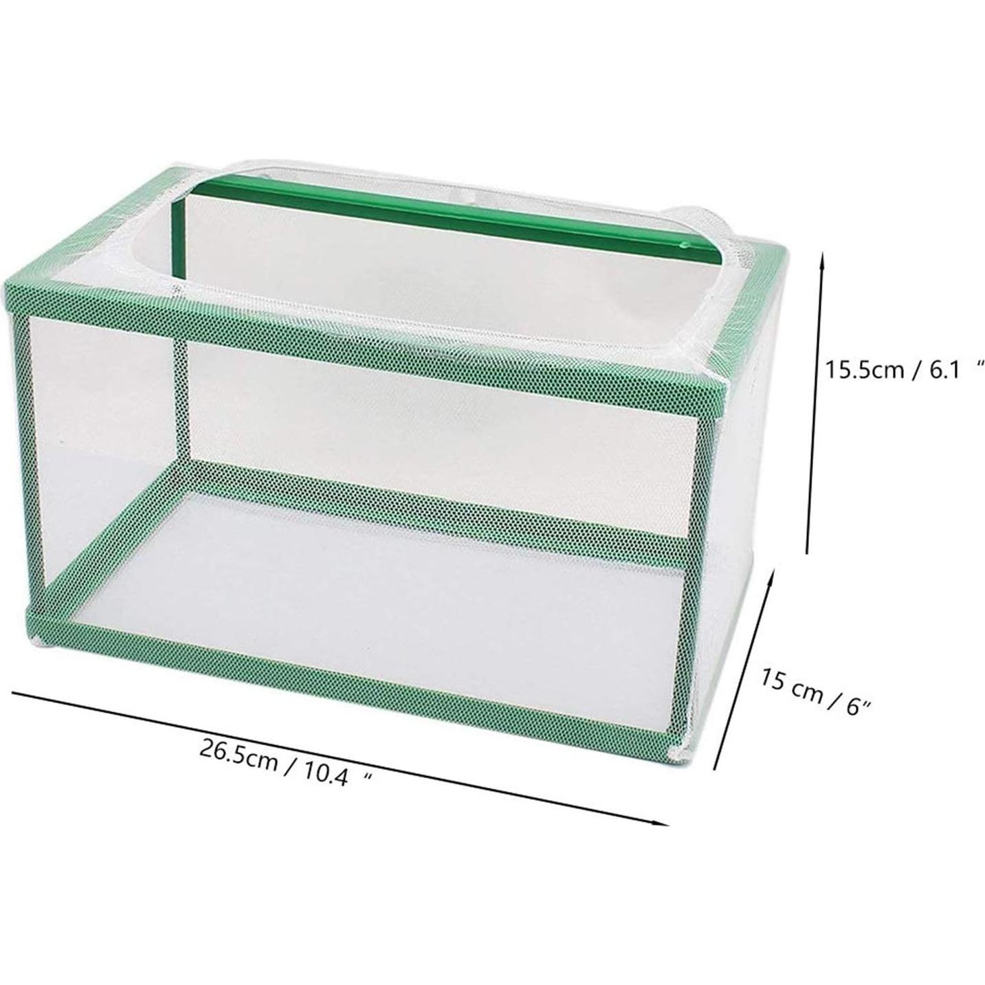 Red de cría de acuario XMHF 26.5x15x15.5cm nylon plástico