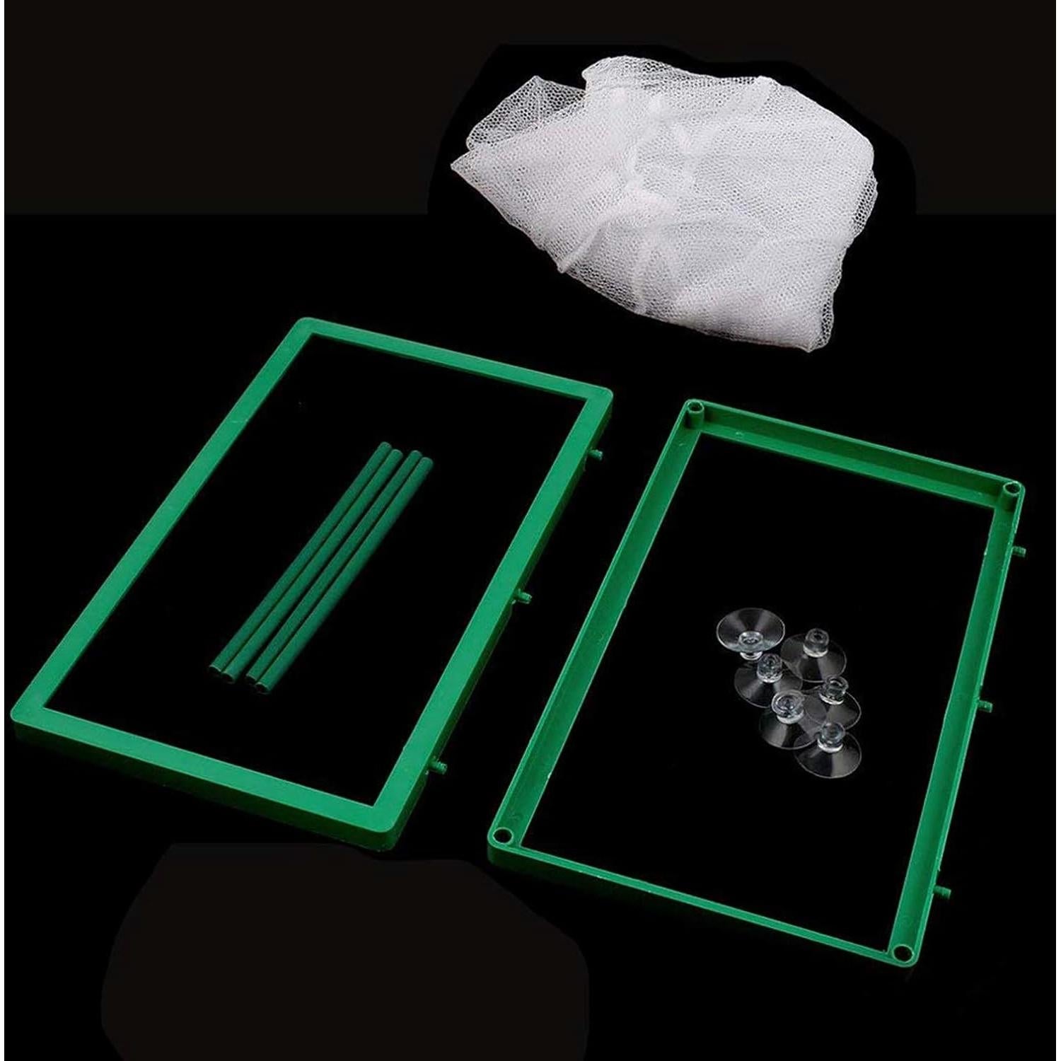 Red de cría de acuario XMHF 26.5x15x15.5cm nylon plástico