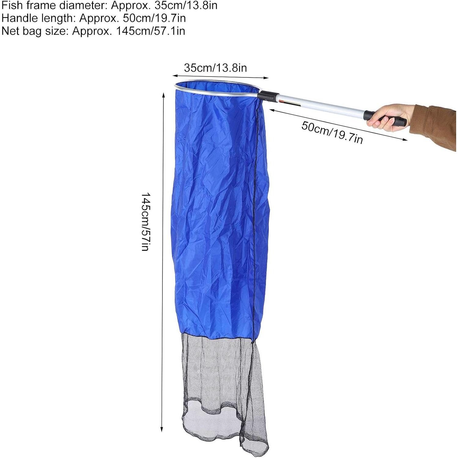 Red de Pesca Suave Pssopp 35CM Diámetro Mango Antideslizante 50CM