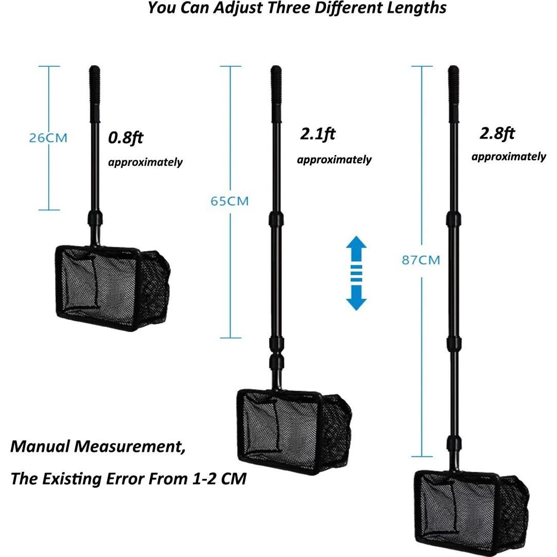 Juego de Limpieza de Acuario 6 en 1 JZMYXA con Mango Telescópico