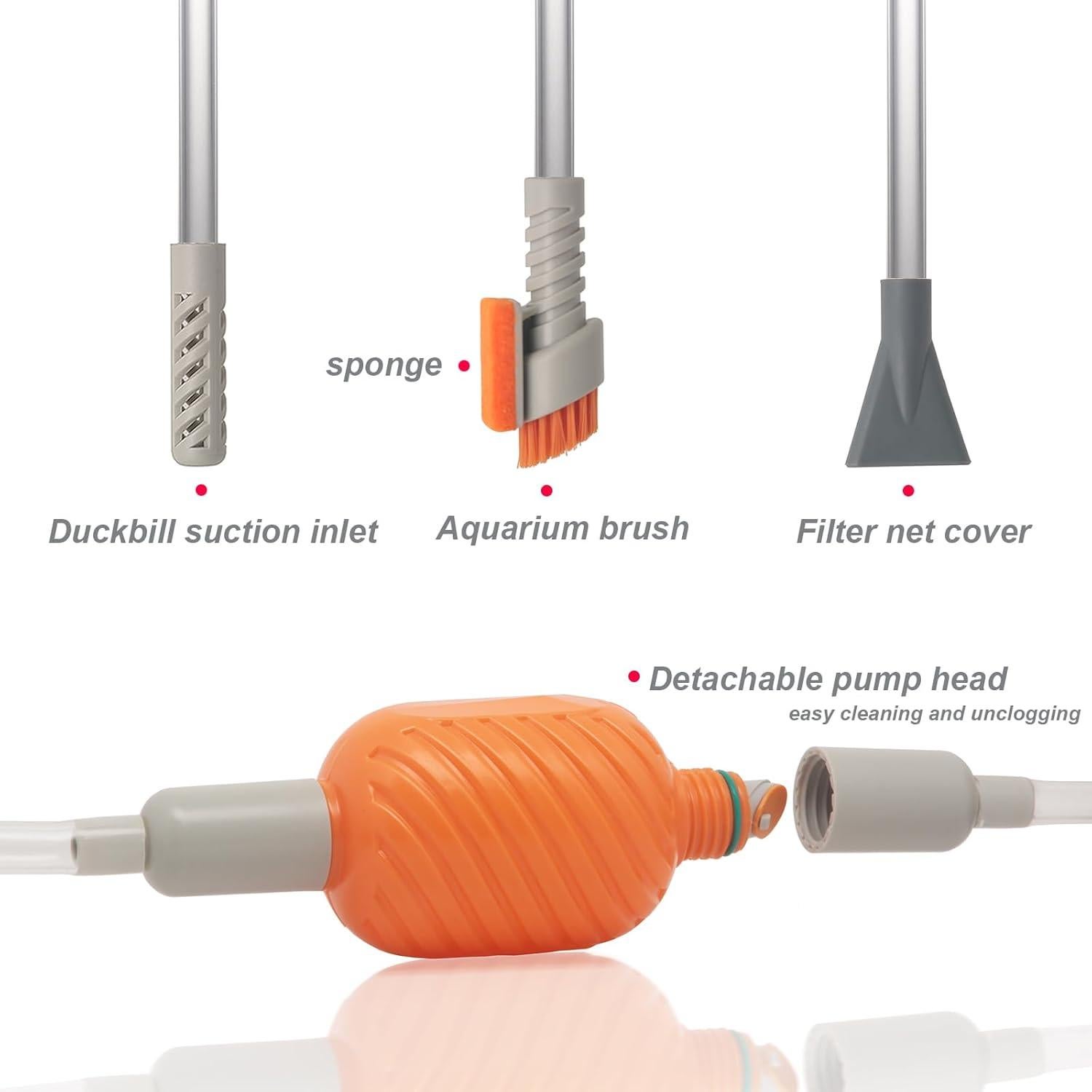 Kit de Sifón y Cambiador de Agua AREPK para Acuarios 37.85L