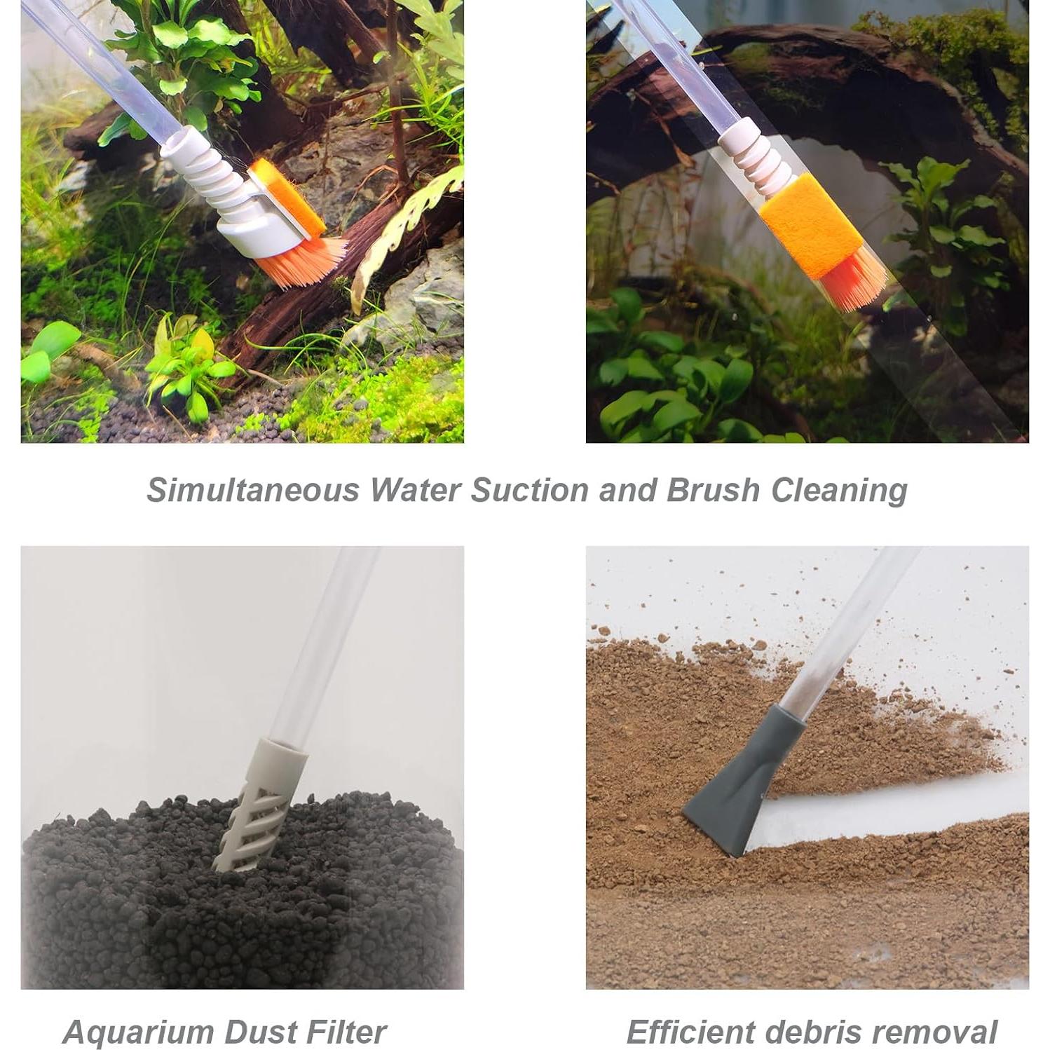 Kit de Sifón y Cambiador de Agua AREPK para Acuarios 37.85L