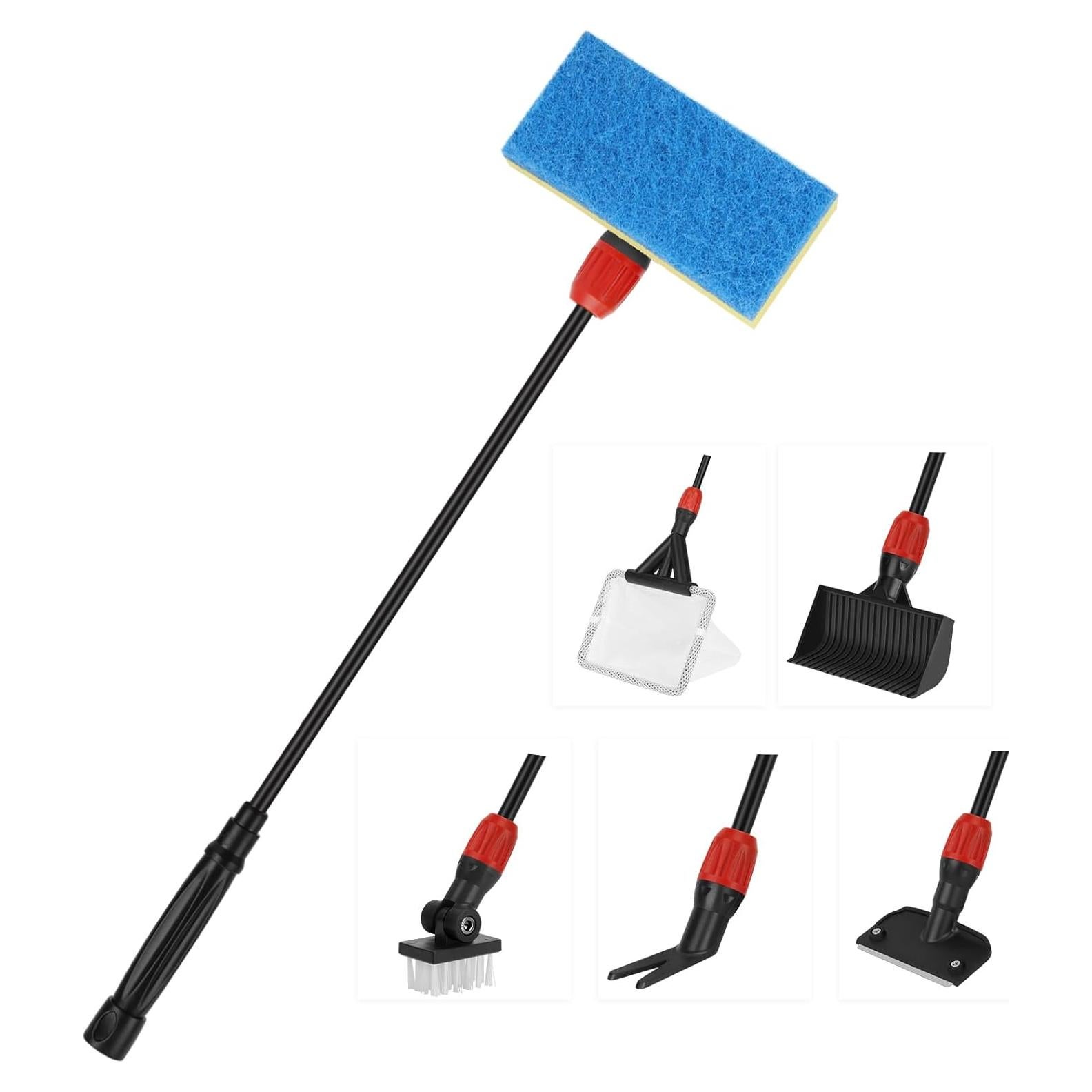 Kit de Limpieza de Acuario 6 en 1 Hygger con Mango de 44.9 cm