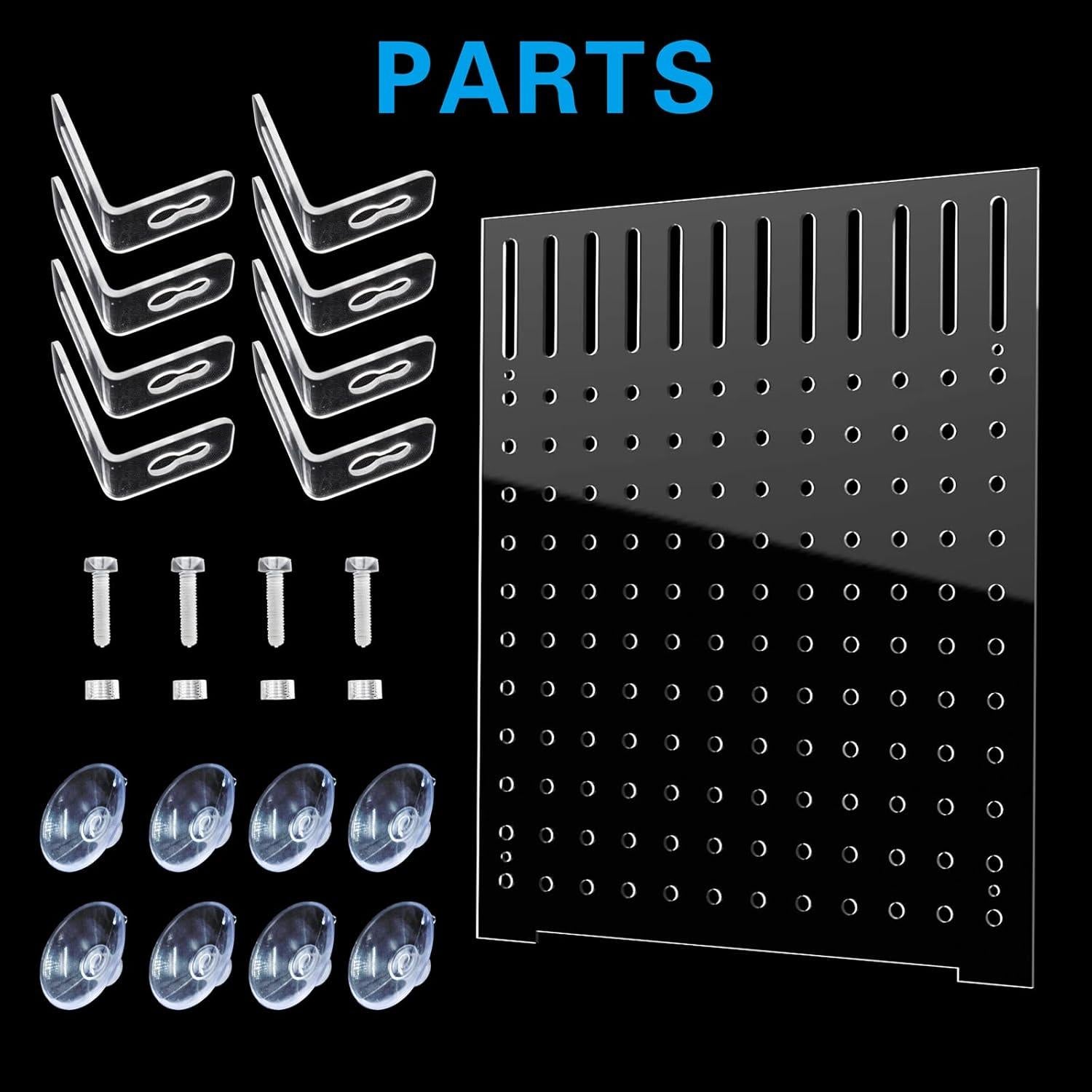 Divisor de Acuario Acrílico KeaJuidy 25x30 cm con 8 Ventosas