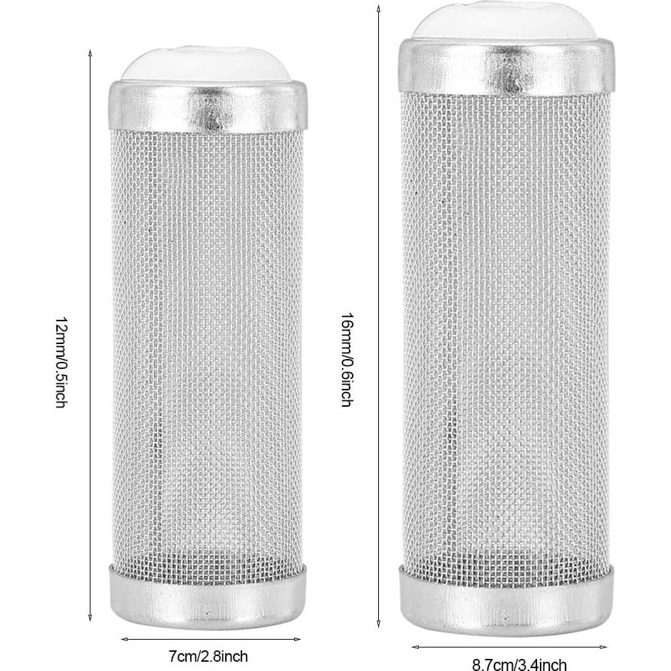 Cubierta de Malla Fina Joyzan para Filtro de Acuario 16mm 5Pcs