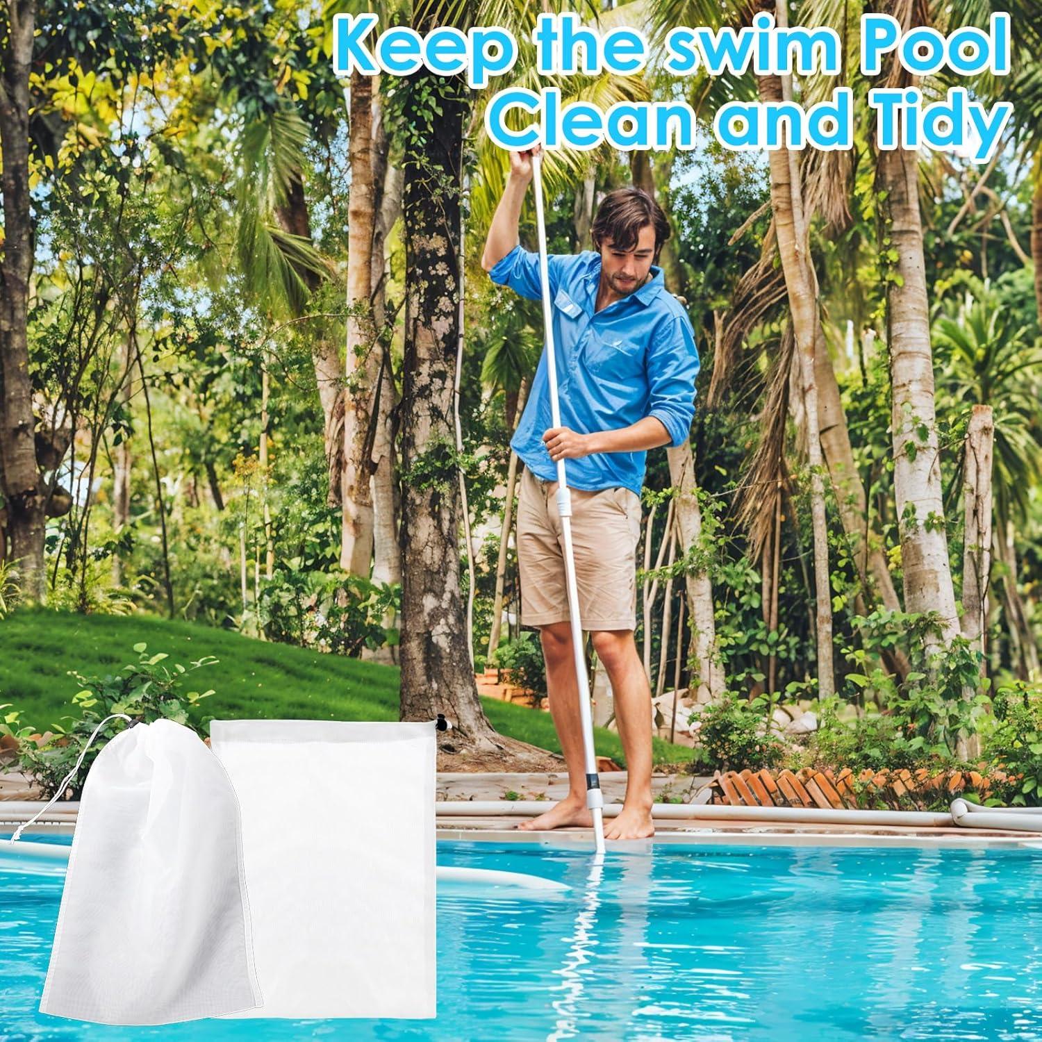 4 Bolsas de Reemplazo para Aspiradora de Piscina Aysatogc 32x22cm