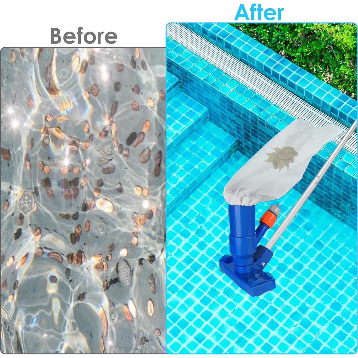 4 Bolsas de Reemplazo para Aspiradora de Piscina Aysatogc 32x22cm