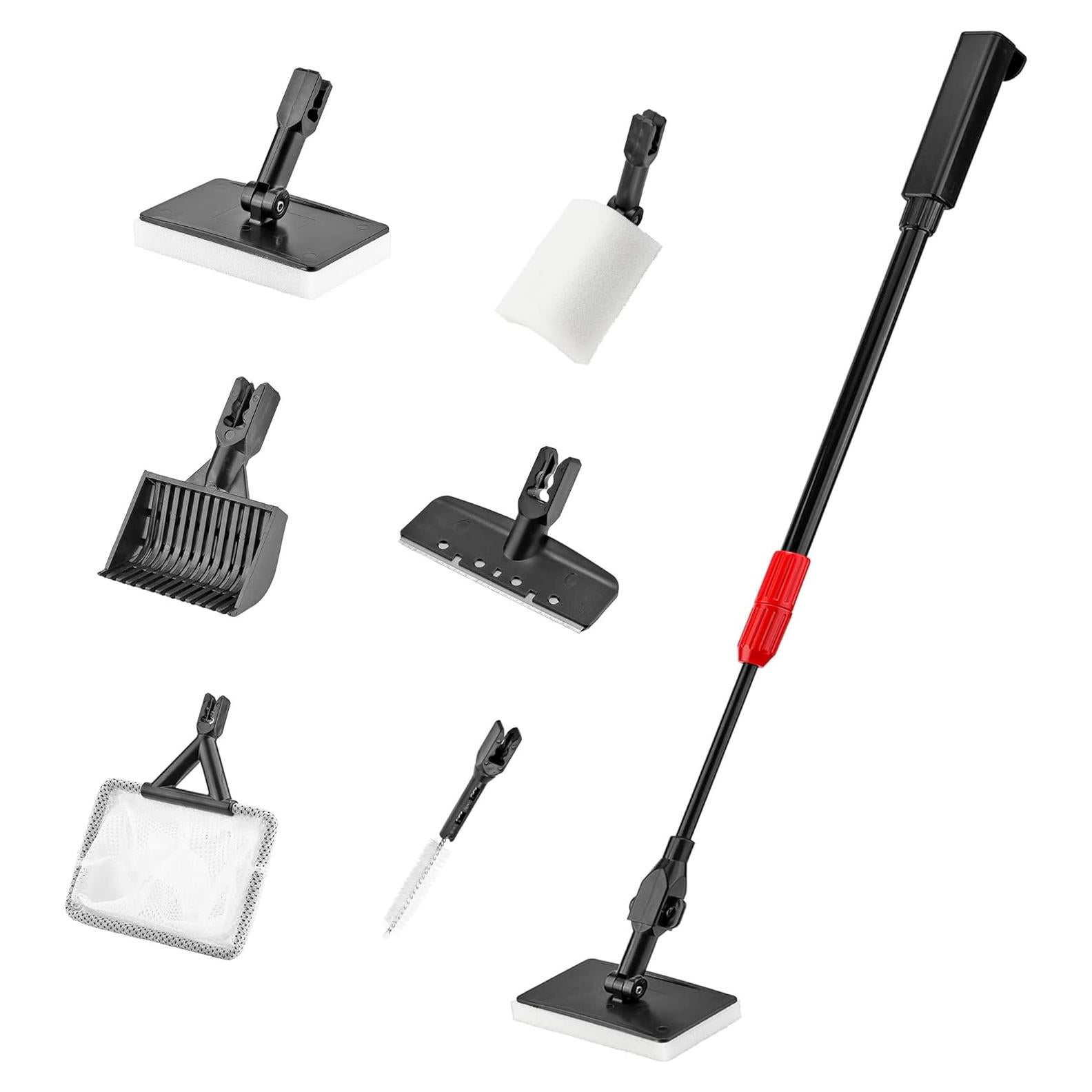 Kit de Limpieza de Acuario 6 en 1 Mogoko con Mango Telescópico