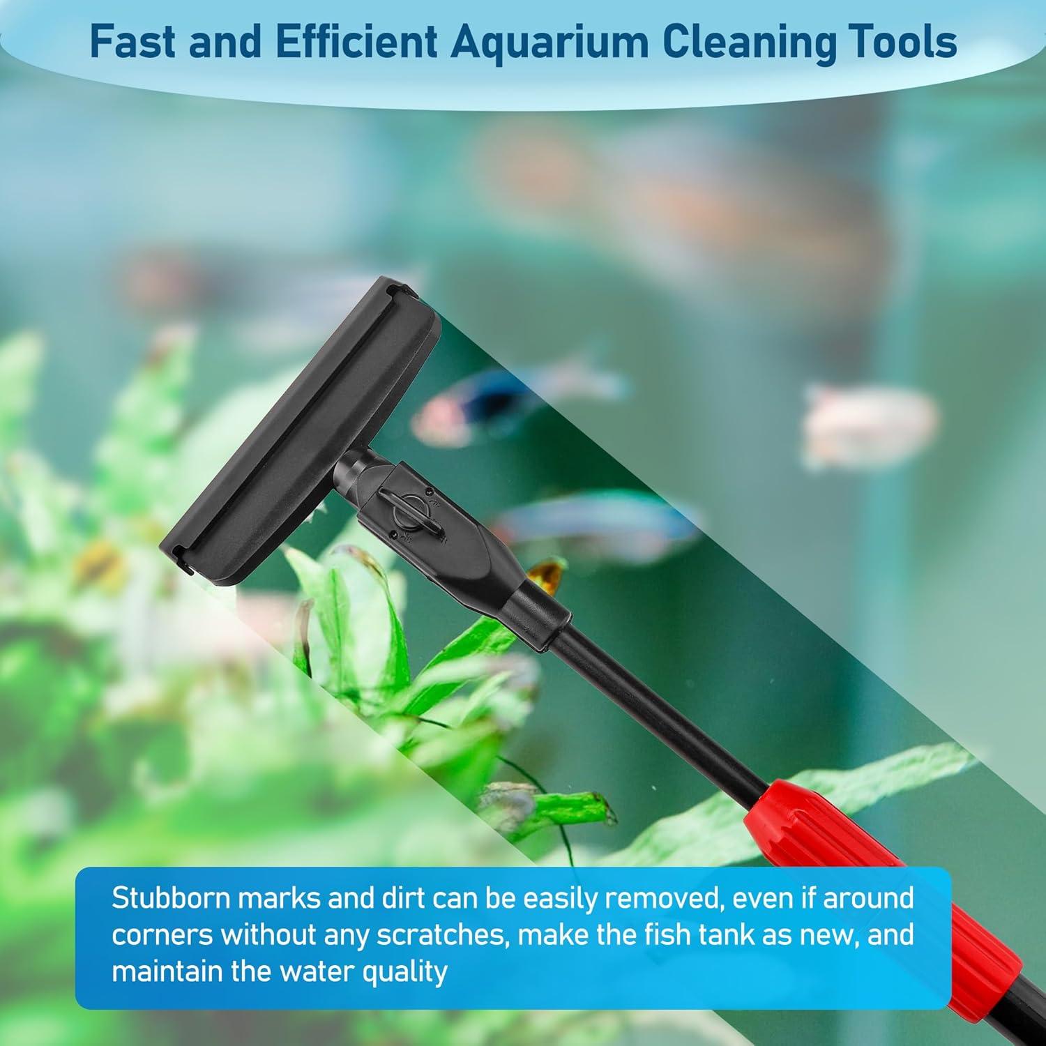 Kit de Limpieza de Acuario 6 en 1 Mogoko con Mango Telescópico