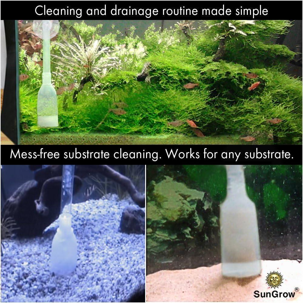 Bomba de Sifón de Agua SunGrow para Acuario 65" (165 cm)