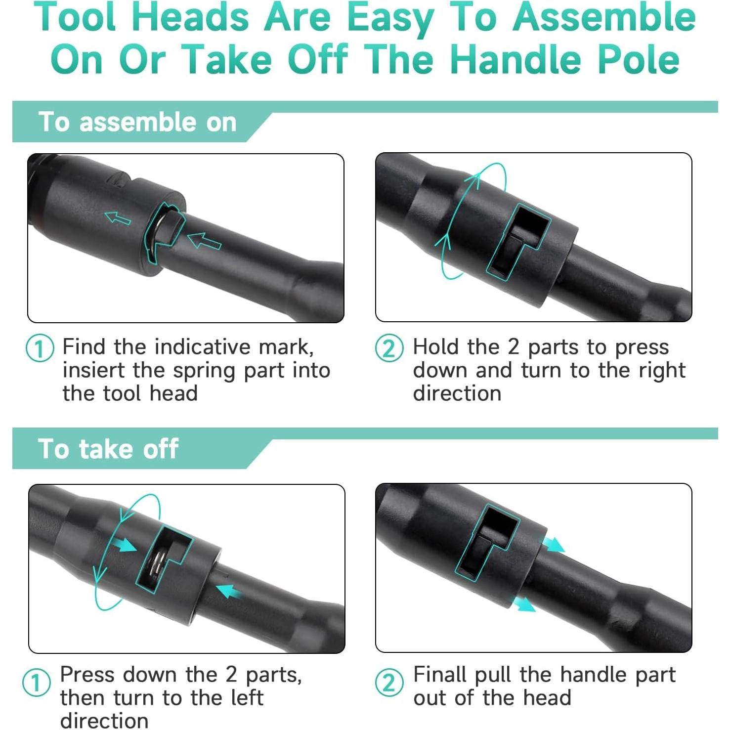 Kit de Limpieza de Acuario 6 en 1 Hygger para Tanques 75-605L