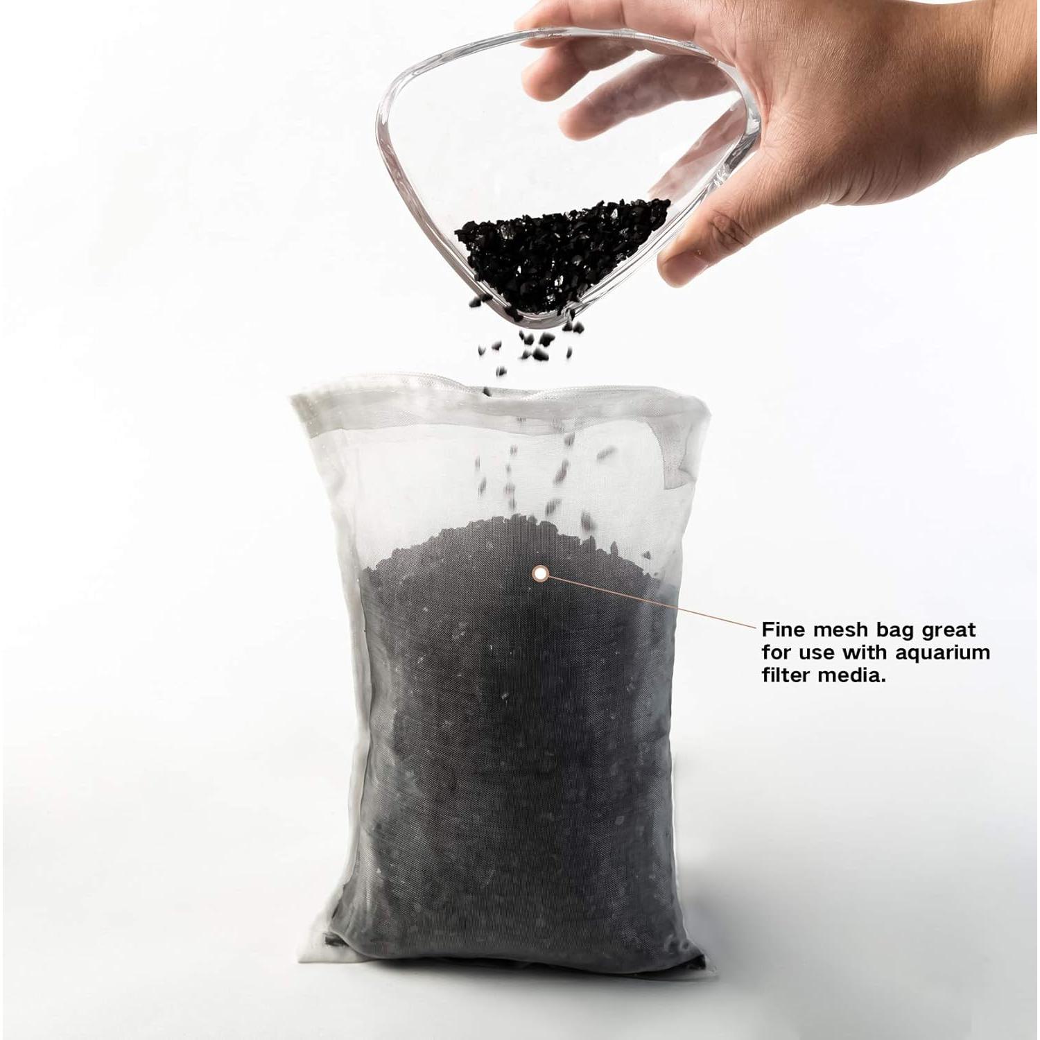 Bolsa de Filtro de Acuario FUNLAIVE 10 Pcs Malla Nylon 15x20cm