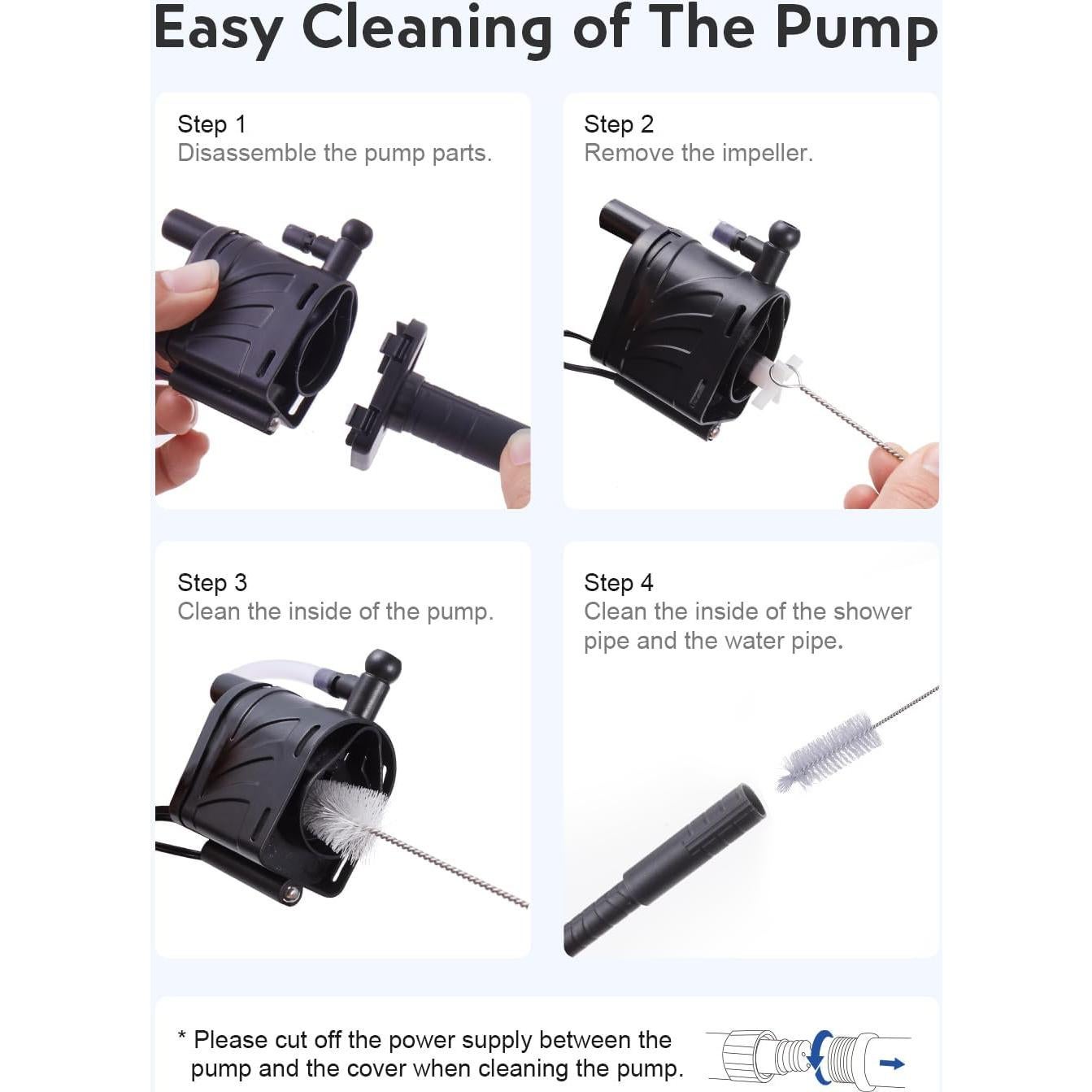 Kit de Limpieza de Acuarios URUQ 11 Piezas con Raspador y Red