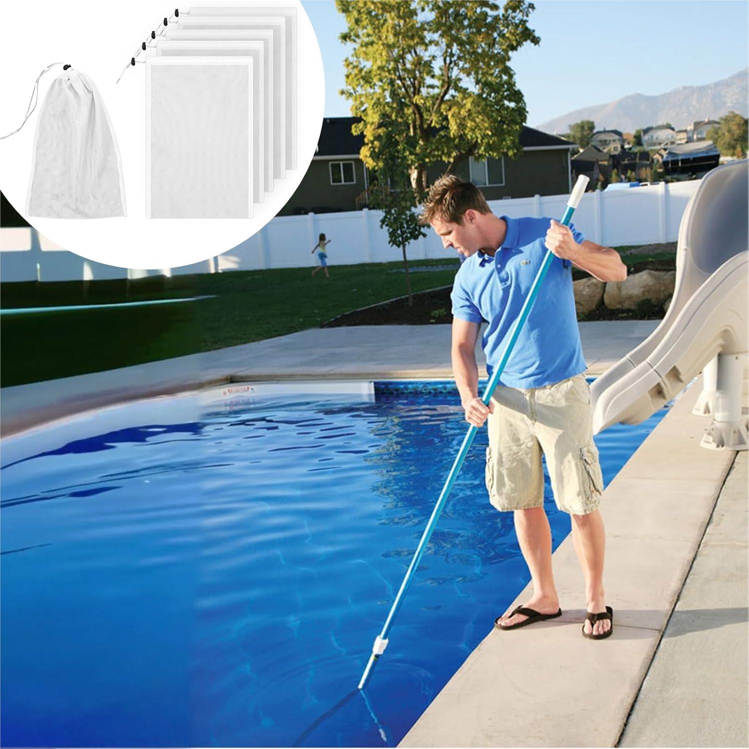 6 Bolsas de Filtro de Malla para Aspiradora de Piscina - Nylon