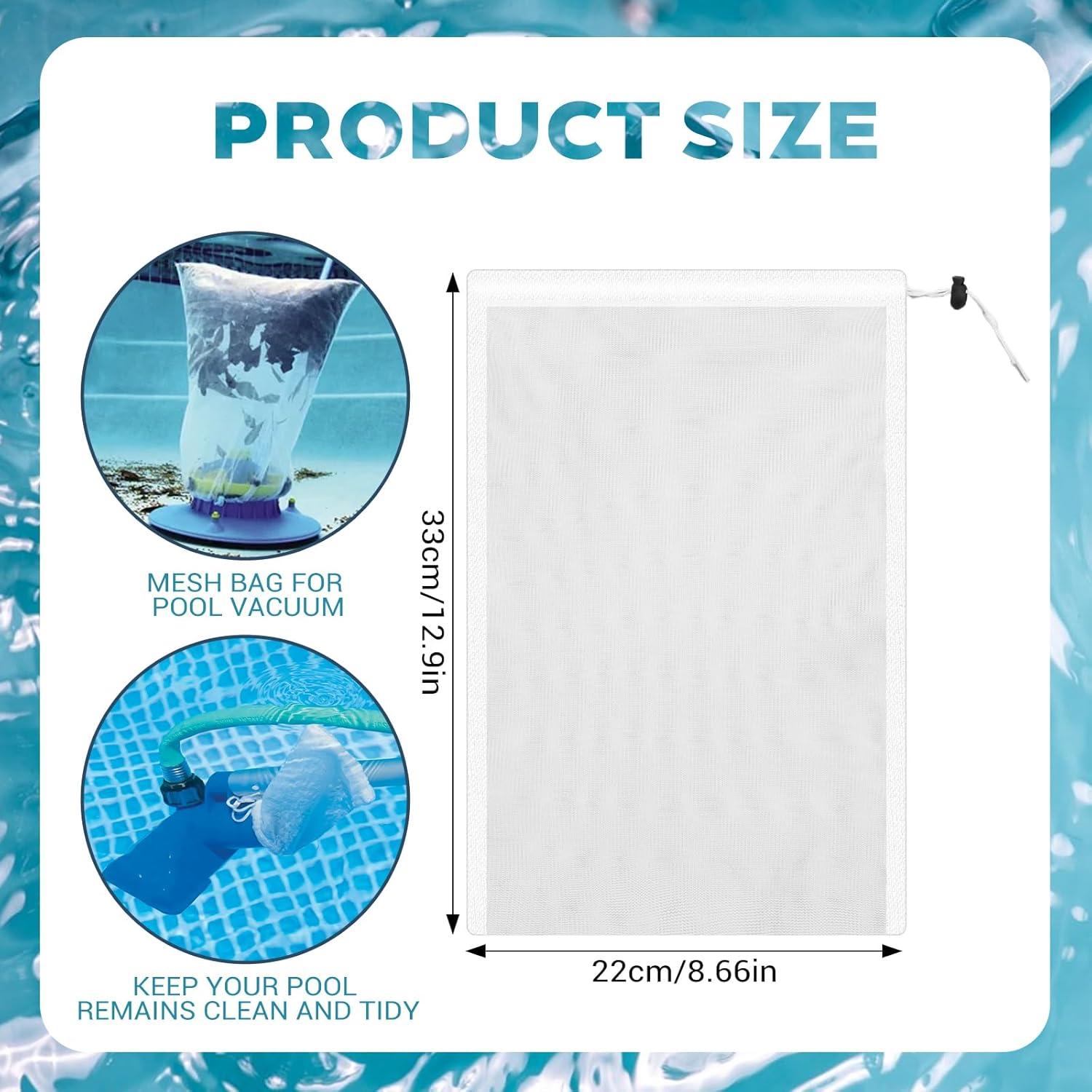 6 Bolsas de Filtro de Malla para Aspiradora de Piscina - Nylon