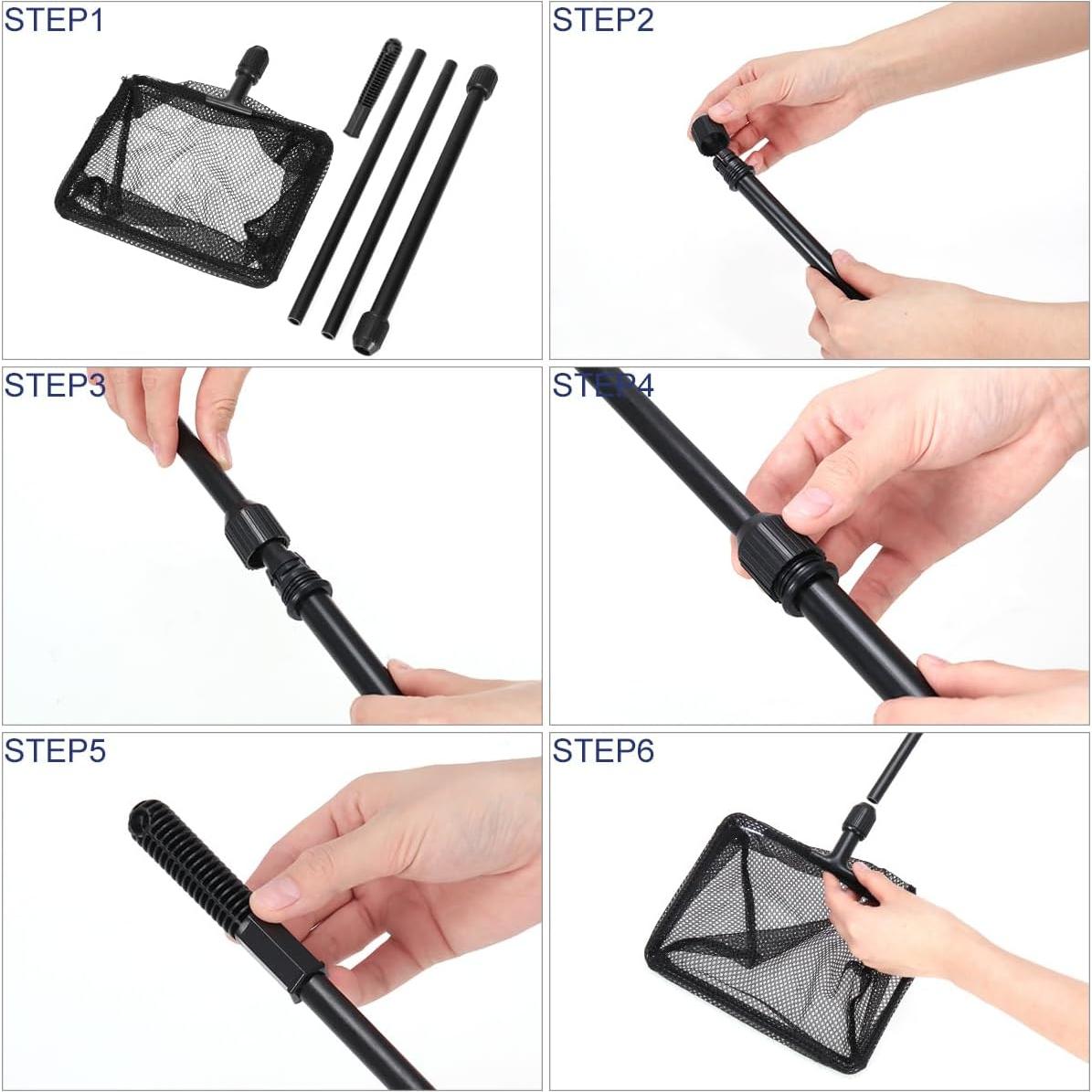 Red de Pesca POPETPOP Telescópica para Acuario 0.9m