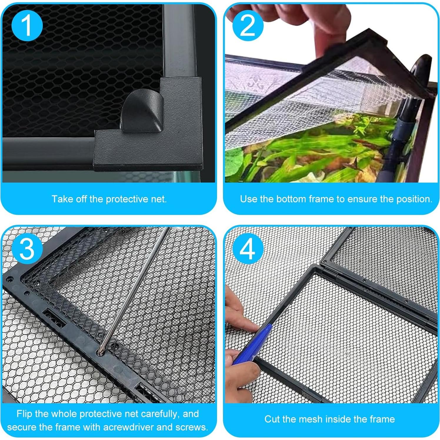 Tapa Magnética para Acuario SIMPLIPLEX 109x68 cm Antisalto