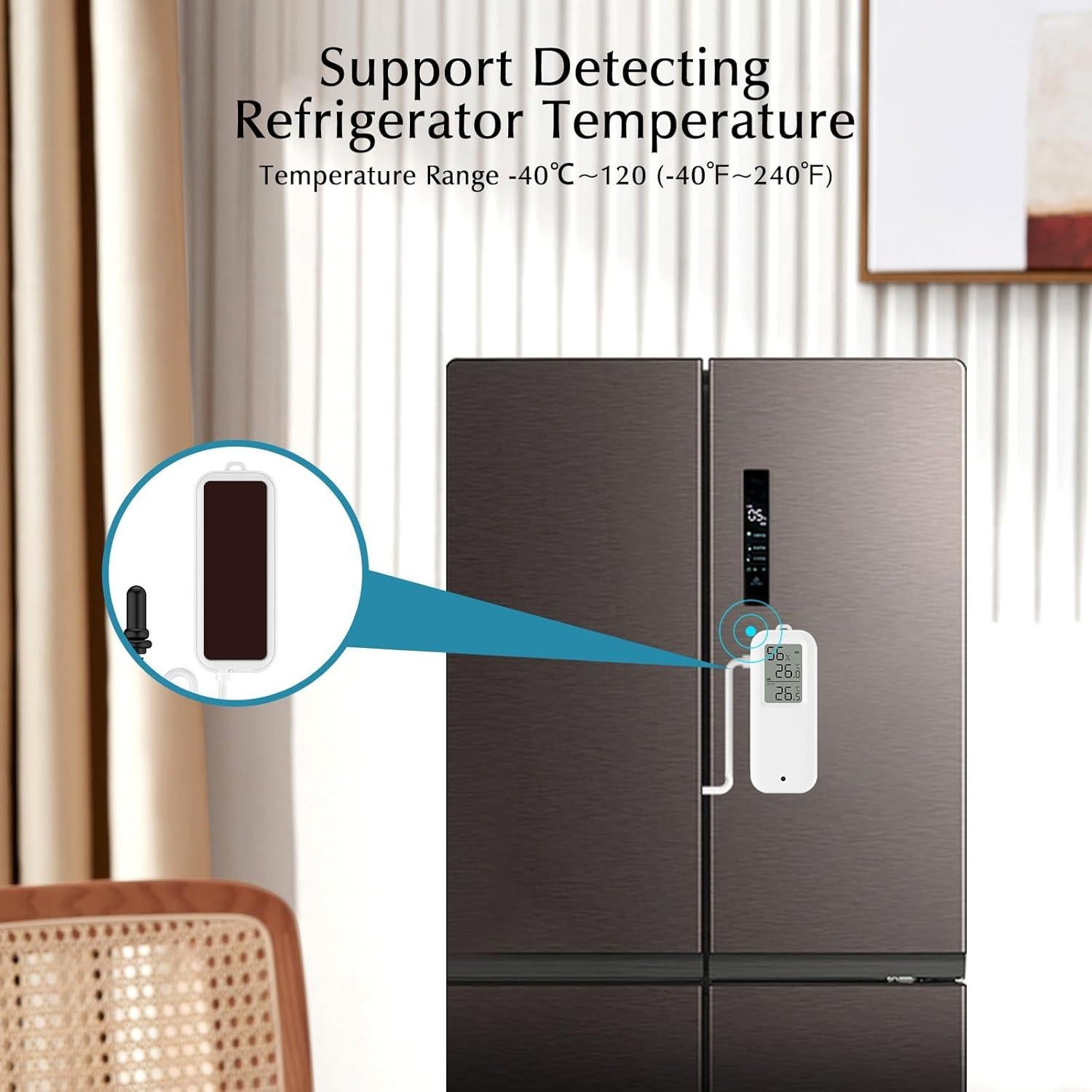 Termómetro Digital eMylo para Acuario y Higrómetro WiFi