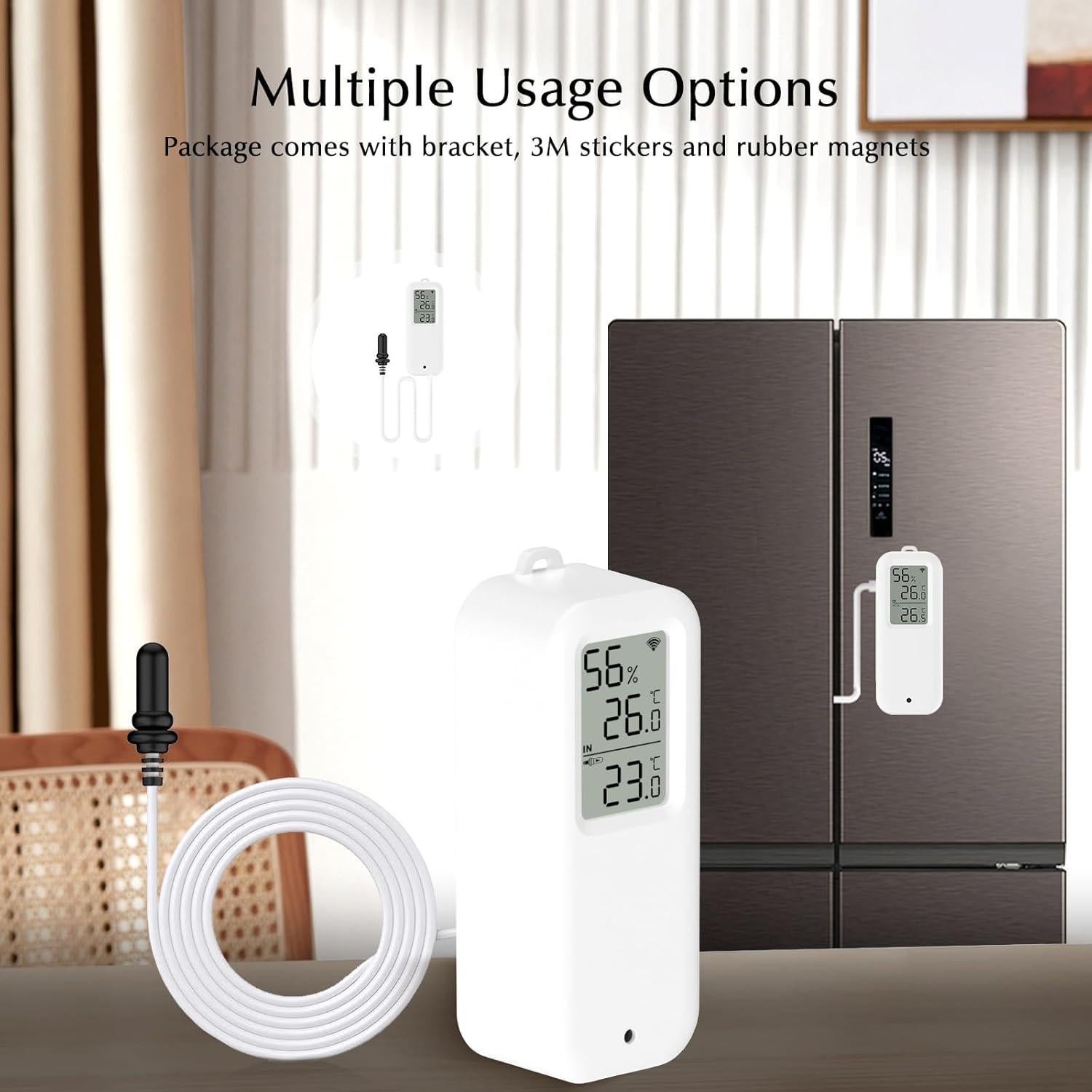 Termómetro Digital eMylo para Acuario y Higrómetro WiFi