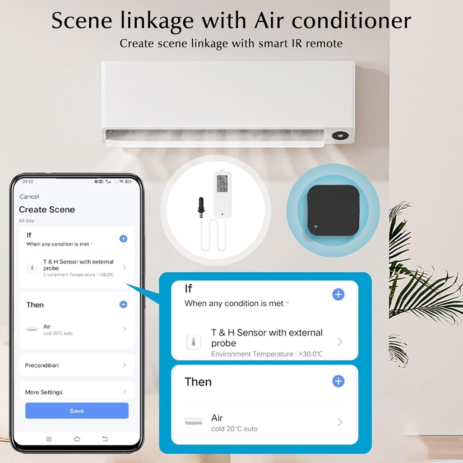 Termómetro Digital eMylo para Acuario y Higrómetro WiFi