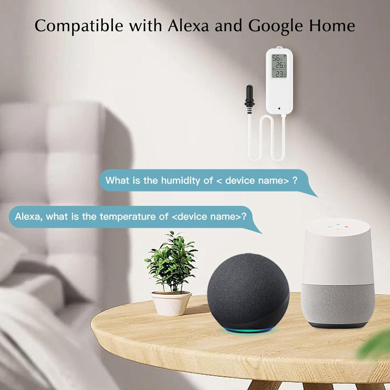 Termómetro Digital eMylo para Acuario y Higrómetro WiFi