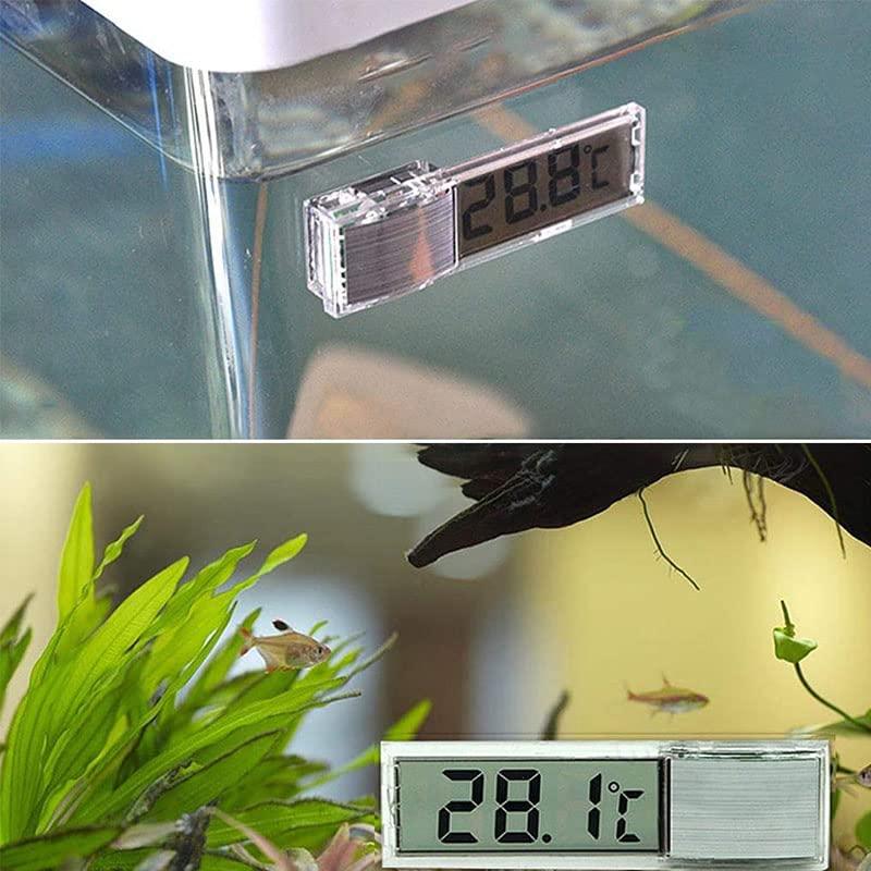 Termómetro LCD 3D Acxico - 2 Pcs Medición Electrónica Acuario